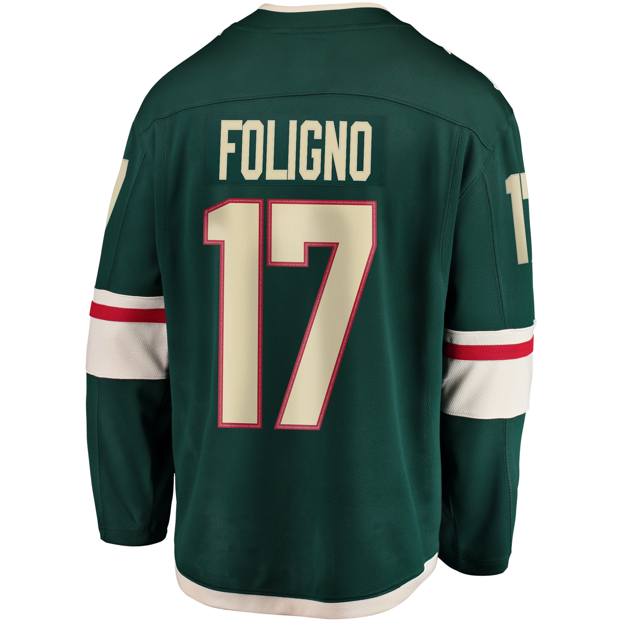 Marcus Foligno Minnesota Wild Breakaway Jersey - Green - angle 4