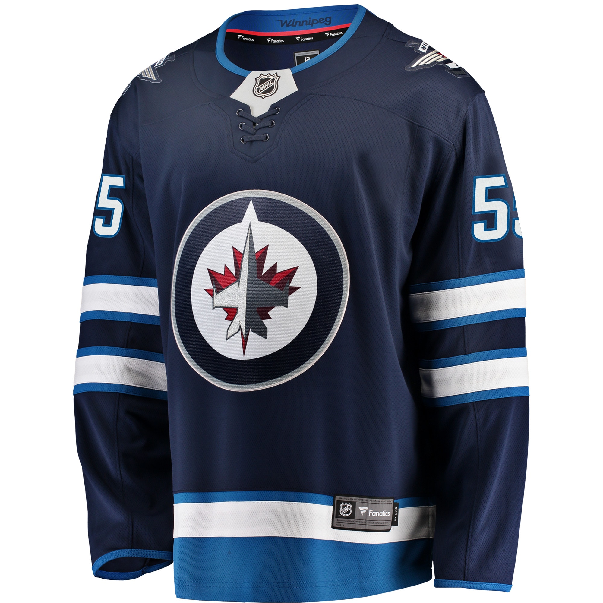 Mark Scheifele Winnipeg Jets Breakaway Replica Jersey - Navy - angle 3