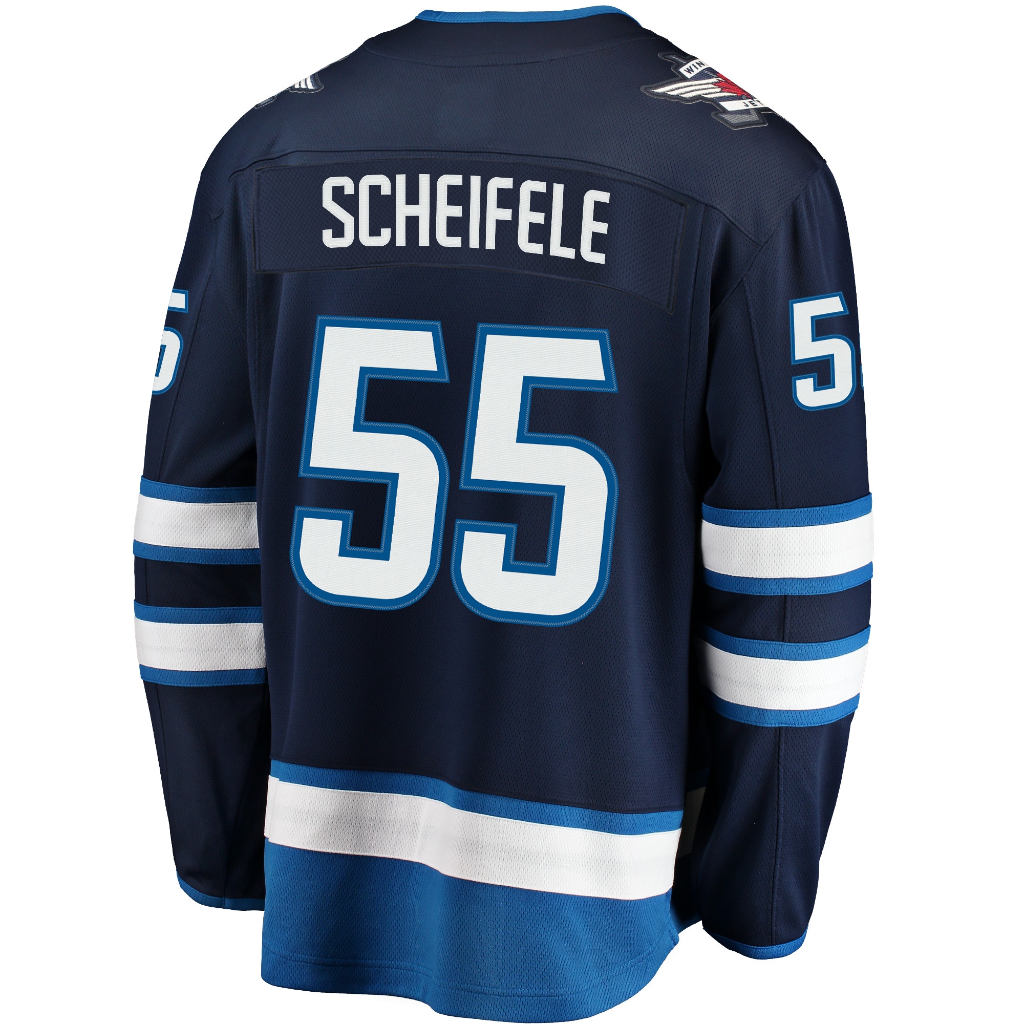 Mark Scheifele Winnipeg Jets Breakaway Replica Jersey - Navy - angle 4