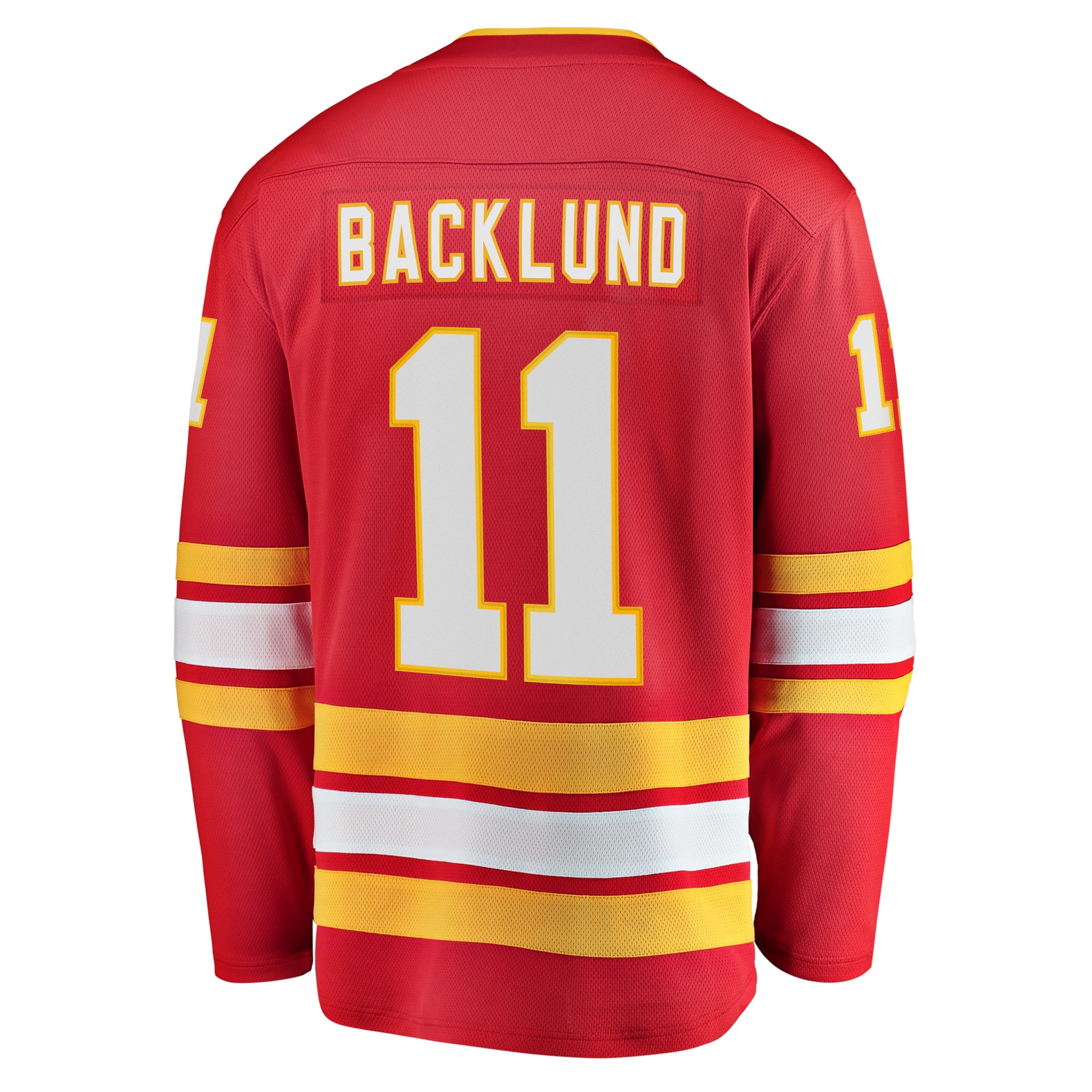 Mikael Backlund Calgary Flames Home Breakaway Player Jersey - Red - angle 4
