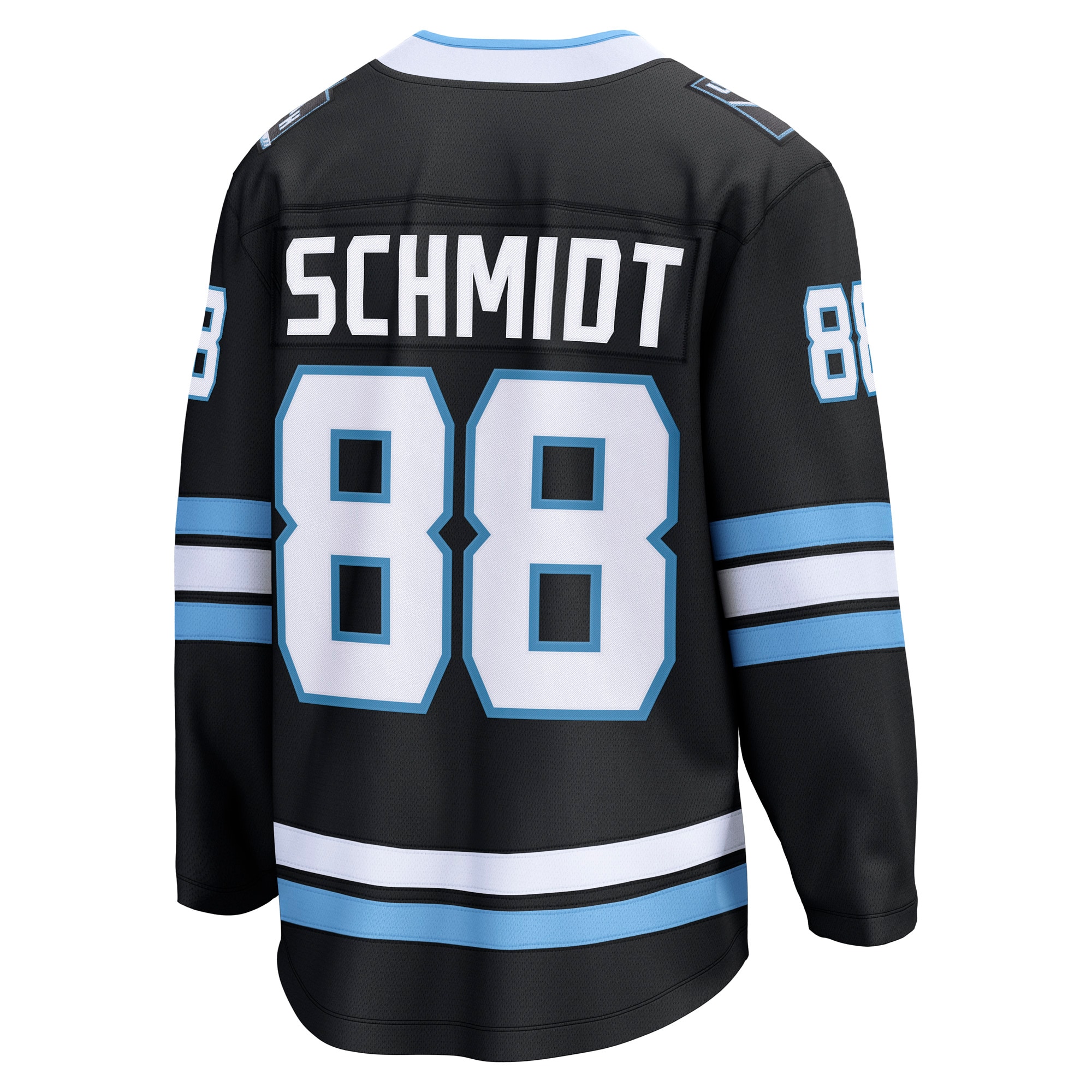 Nate Schmidt Utah Mammoth Home Breakaway Player Jersey - Black - angle 4