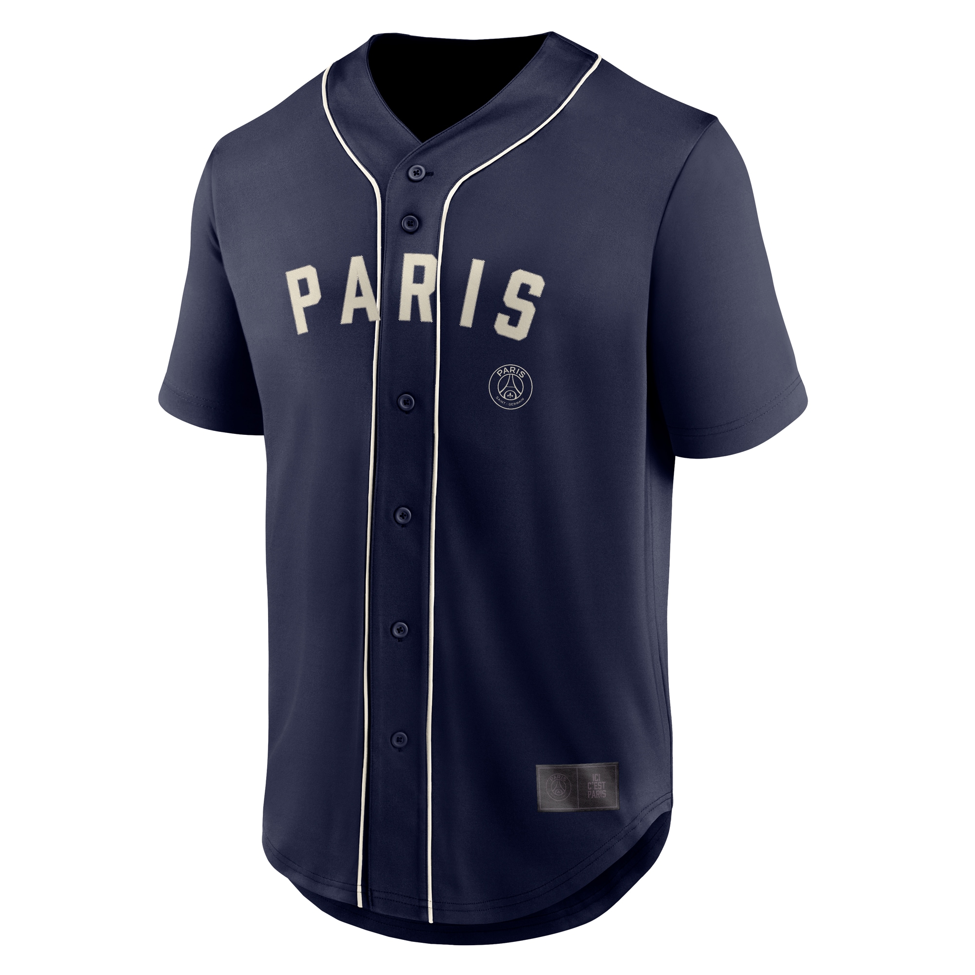 Paris Saint-Germain Oversized Baseball Jersey - Navy - angle 2