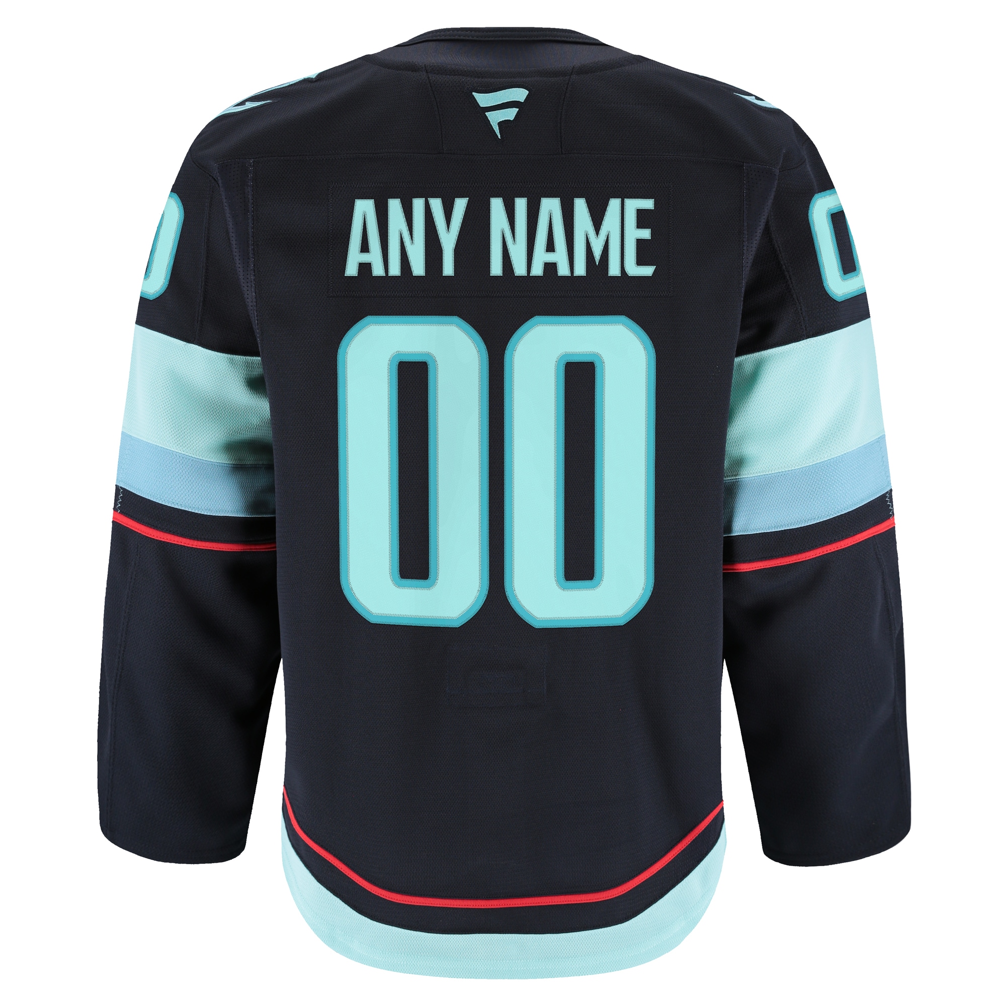Seattle Kraken Home Pro Custom Jersey - Navy - angle 3