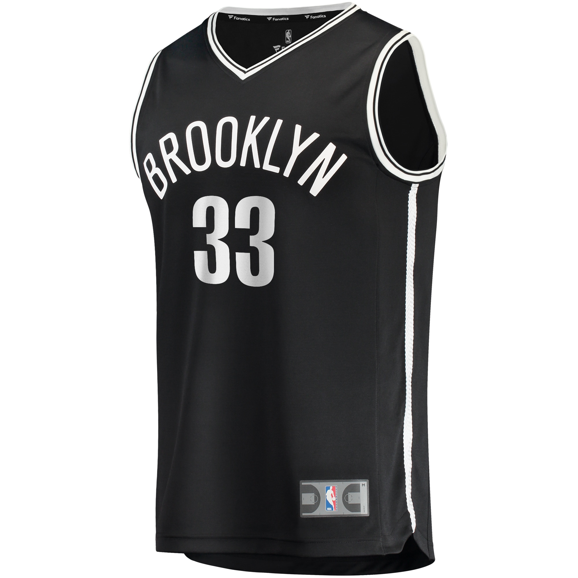 Nicolas Claxton Brooklyn Nets Fast Break Player Jersey - Icon Edition - Black - angle 2