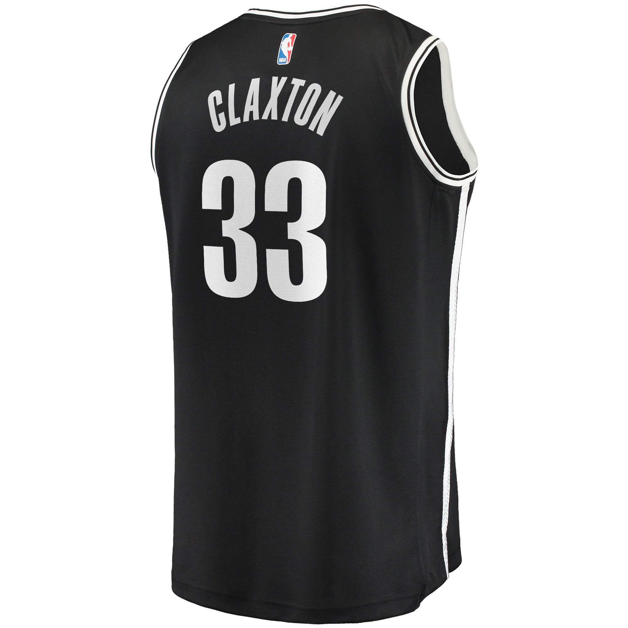 Nicolas Claxton Brooklyn Nets Fast Break Player Jersey - Icon Edition - Black - angle 3