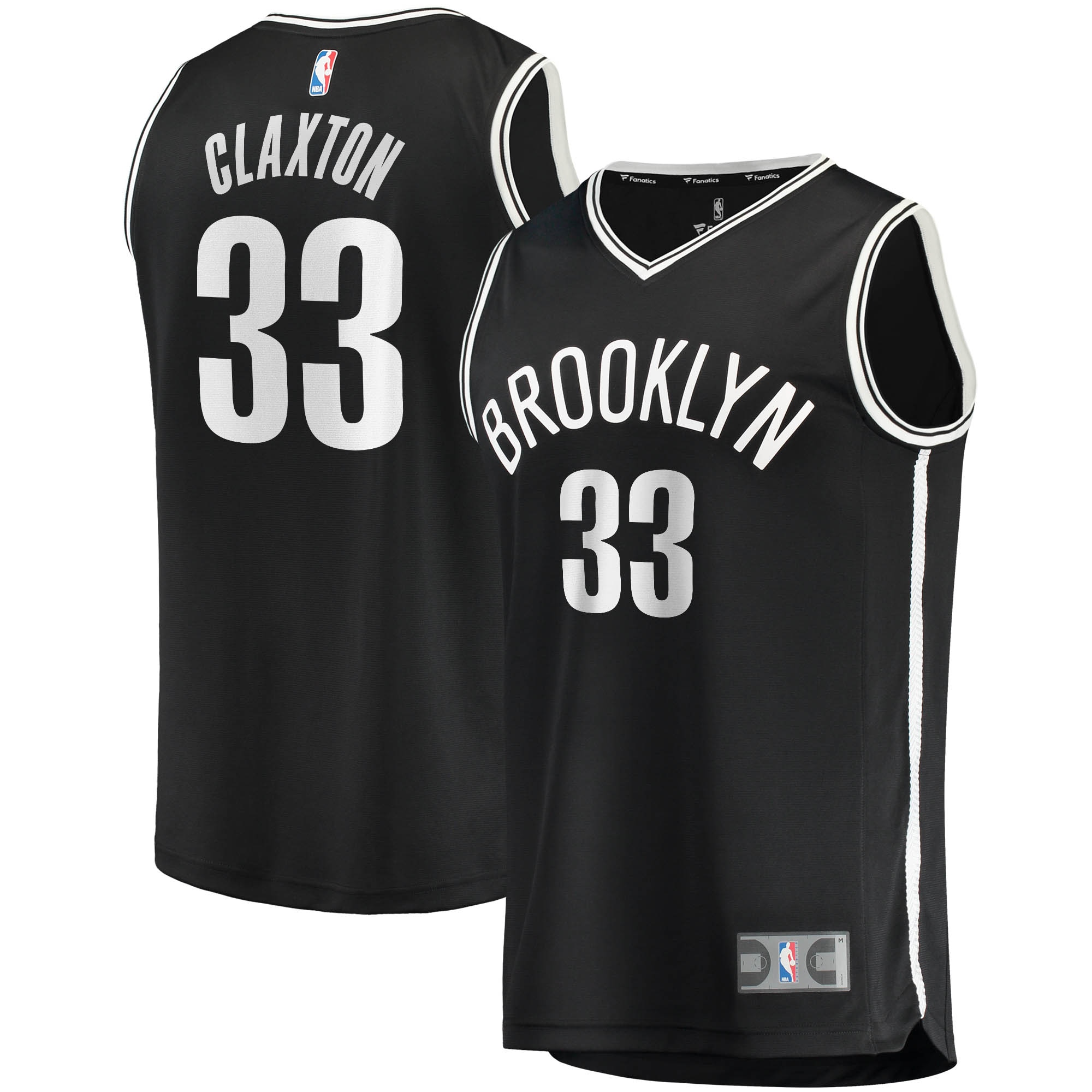 Nicolas Claxton Brooklyn Nets NBA Jersey - Black | FanWearStyle