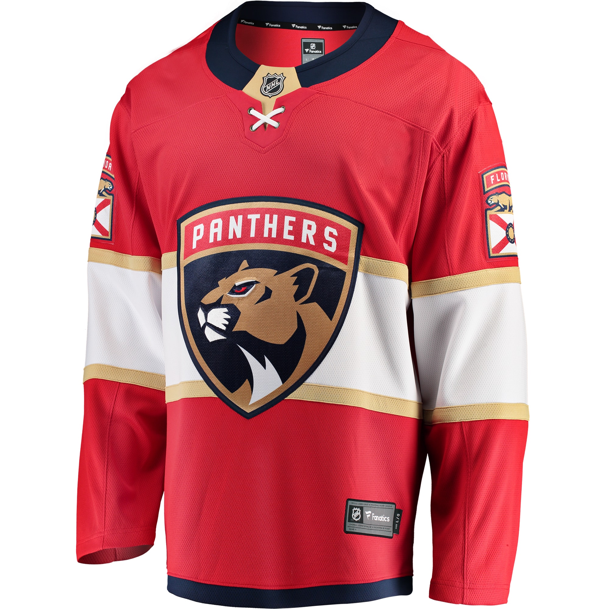 Florida Panthers Breakaway Home Jersey - Red - angle 2