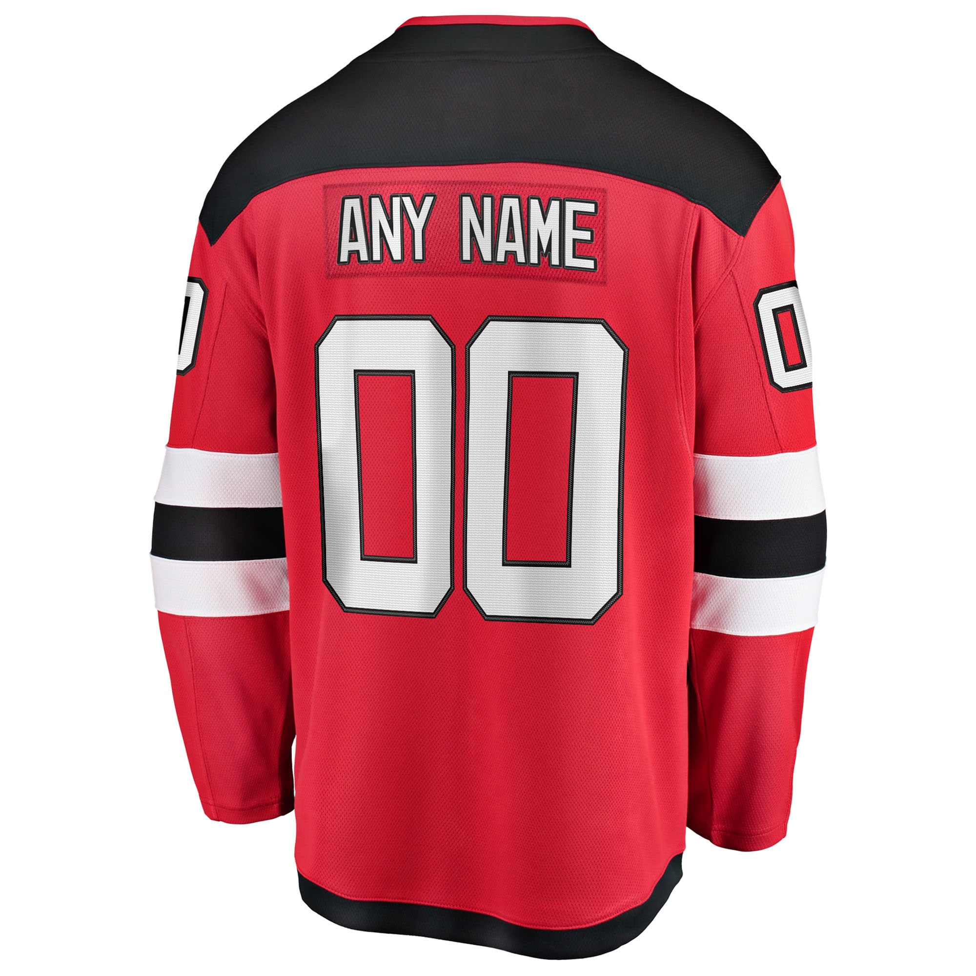 New Jersey Devils Home Breakaway Custom Jersey - Red - angle 3