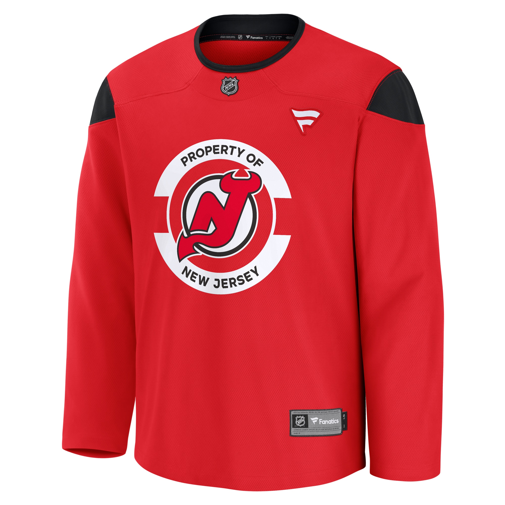 New Jersey Devils Practice Jersey - Red - angle 2