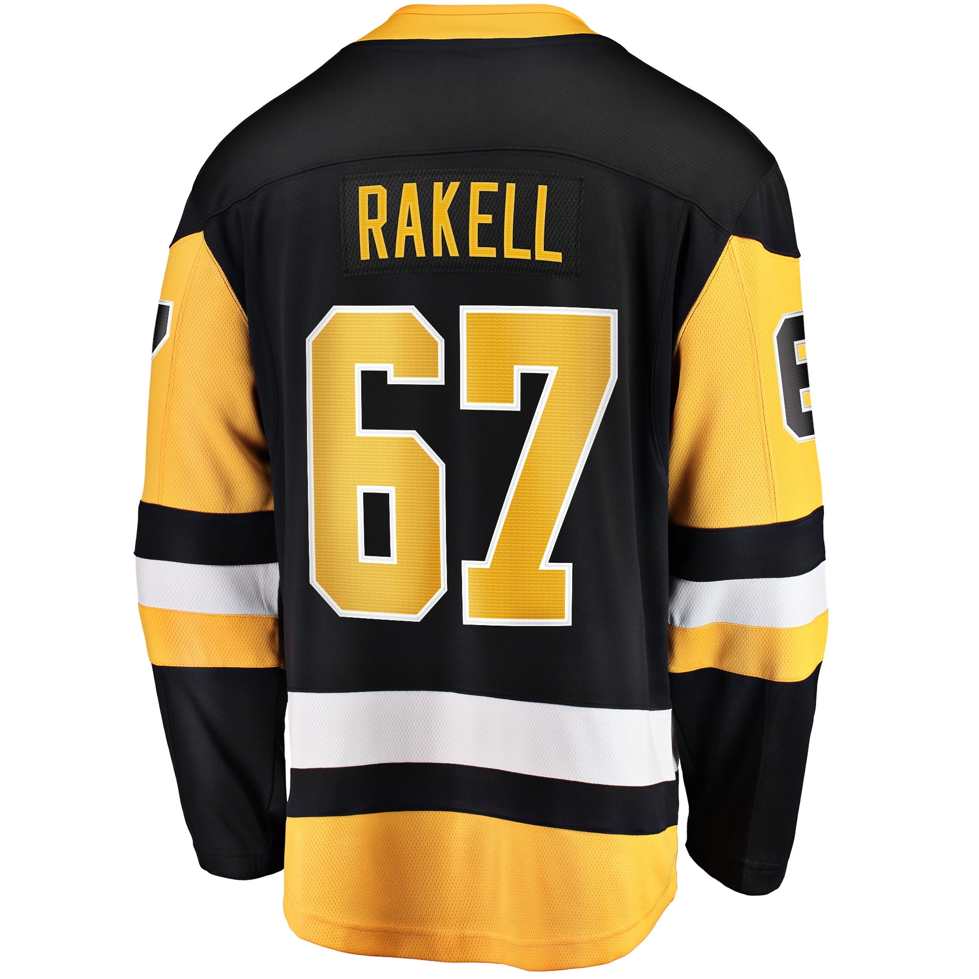 Rickard Rakell Pittsburgh Penguins Home Breakaway Player Jersey - Black - angle 4