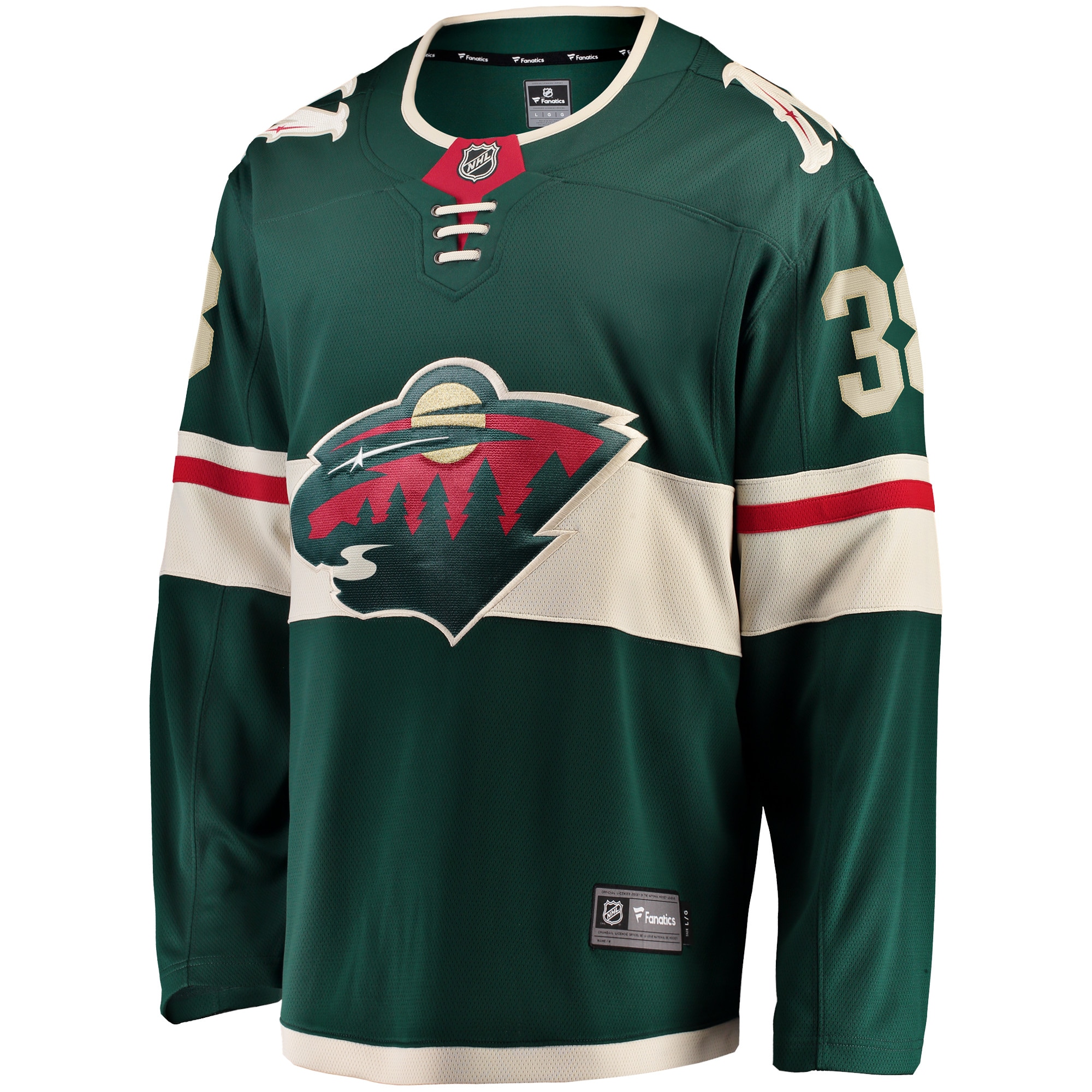 Ryan Hartman Minnesota Wild Home Breakaway Player Jersey - Green - angle 2