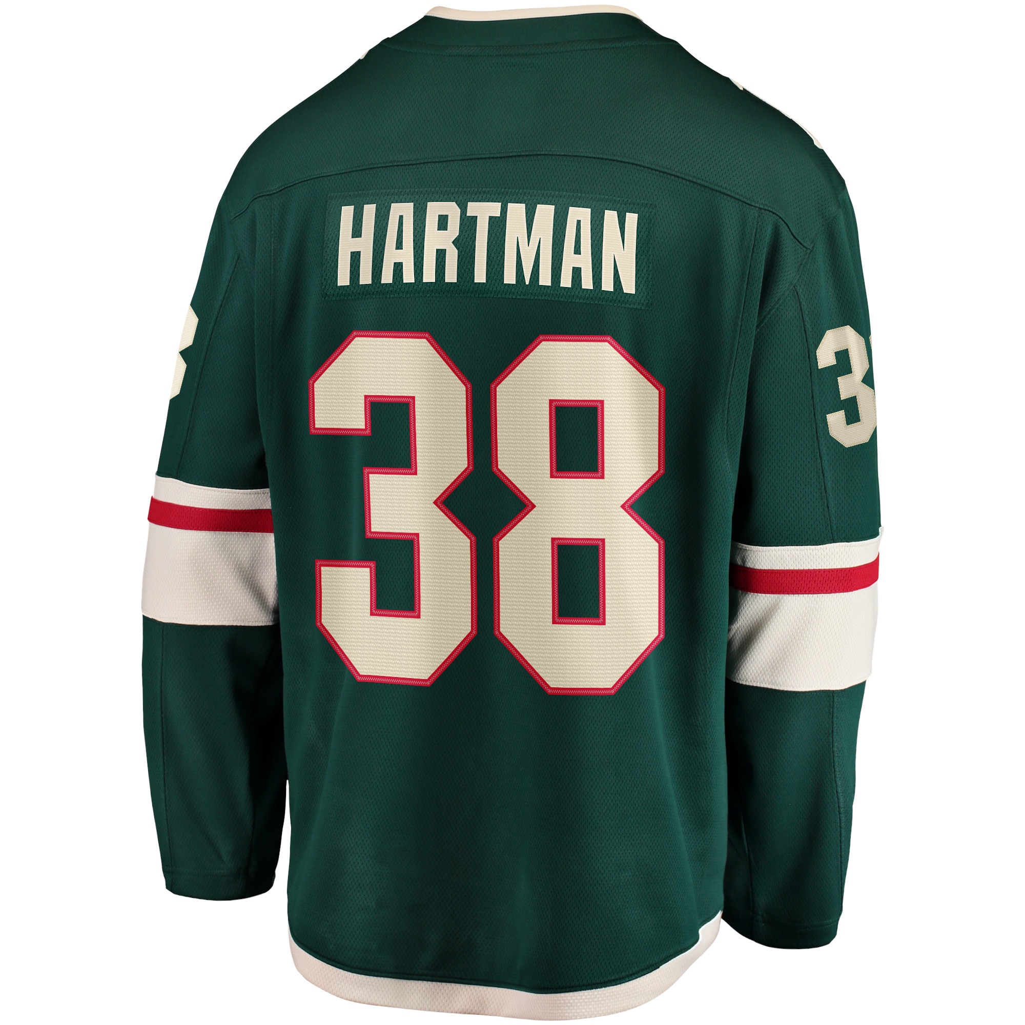 Ryan Hartman Minnesota Wild Home Breakaway Player Jersey - Green - angle 3