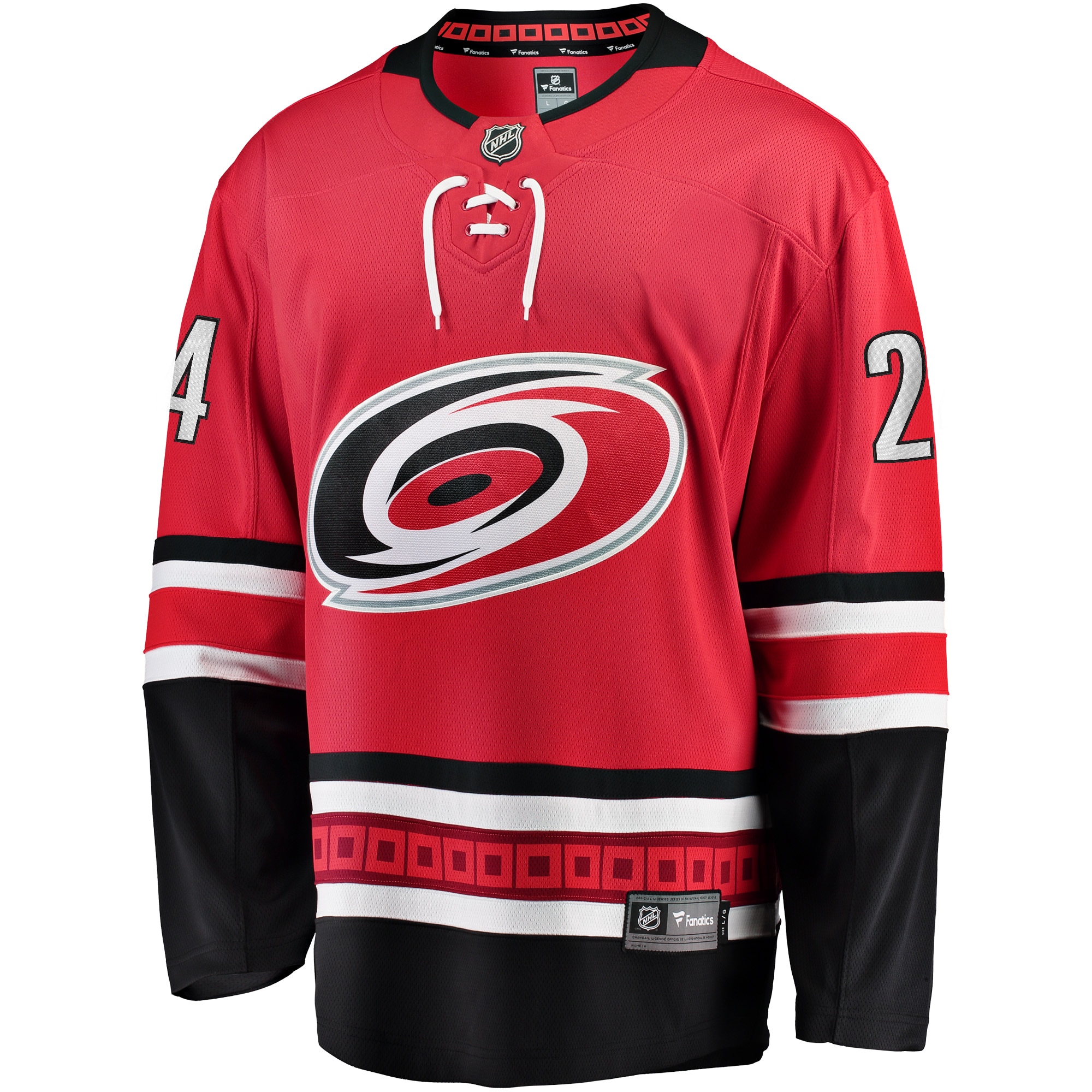 Seth Jarvis Carolina Hurricanes Alternate Breakaway Player Jersey - Red - angle 2