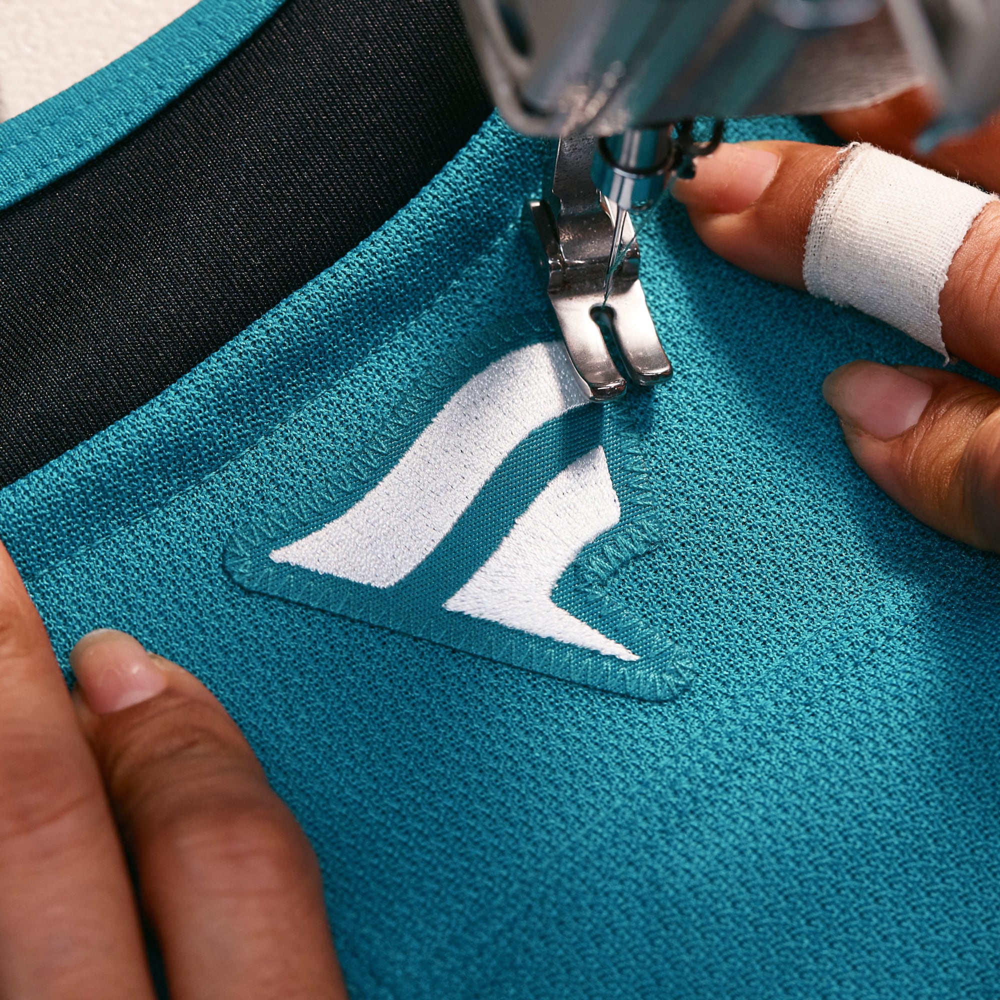 San Jose Sharks Home Pro Jersey - Teal - angle 7