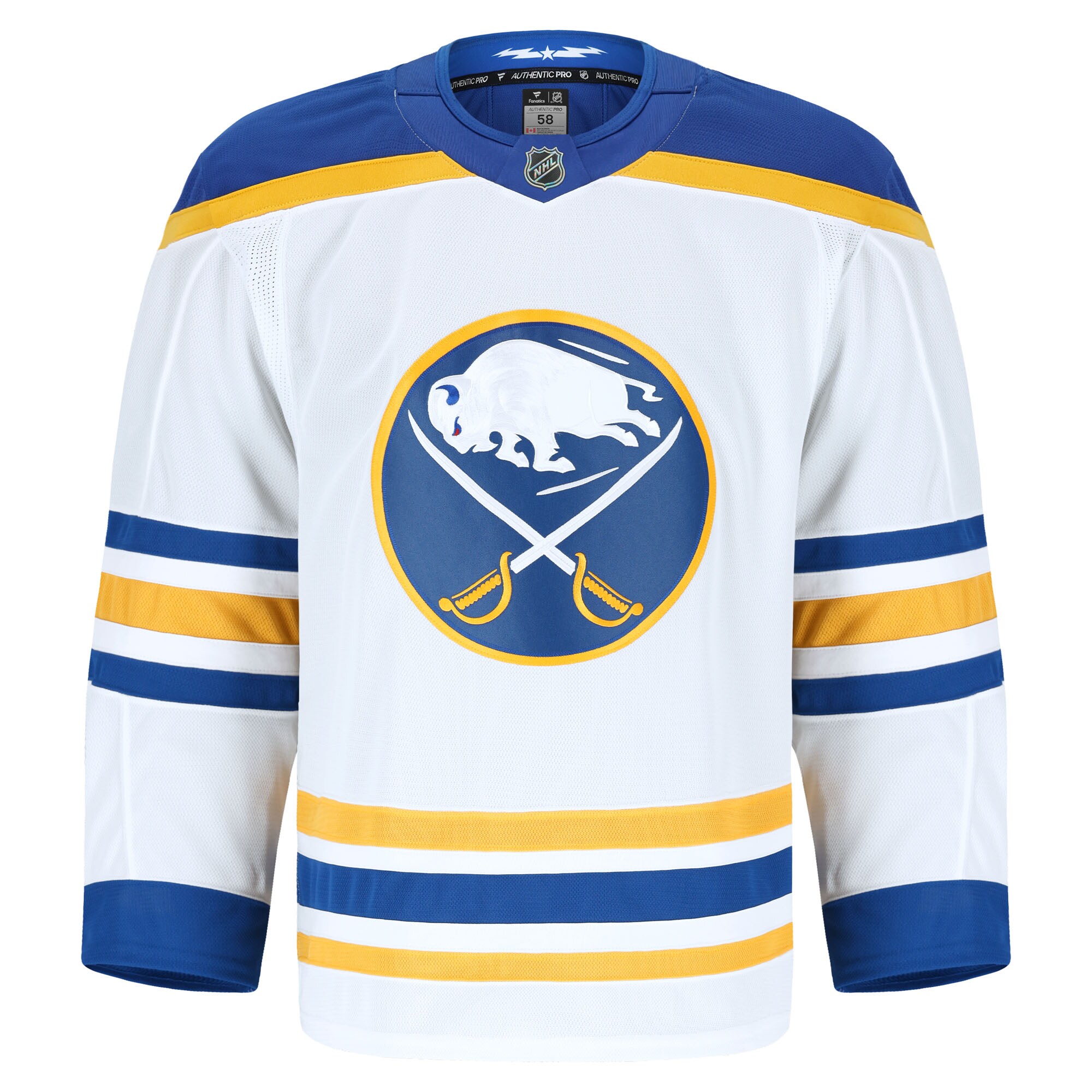 Buffalo Sabres Away Pro Jersey - White - angle 2