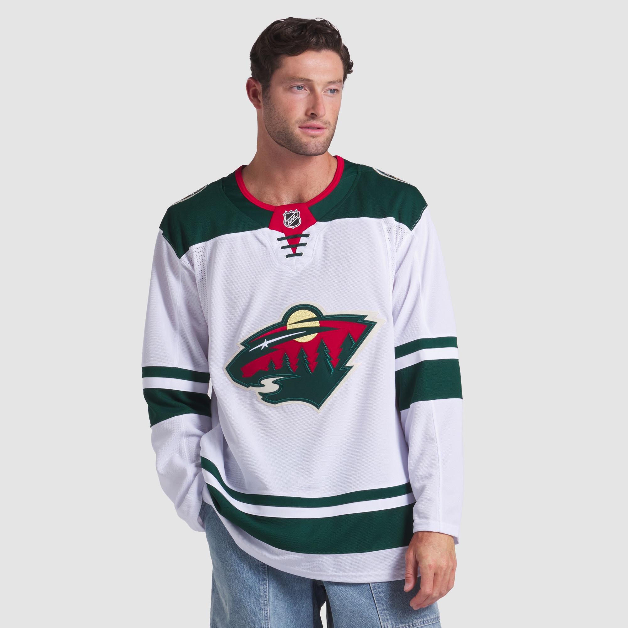 Minnesota Wild Away Premium Jersey - White - angle 4