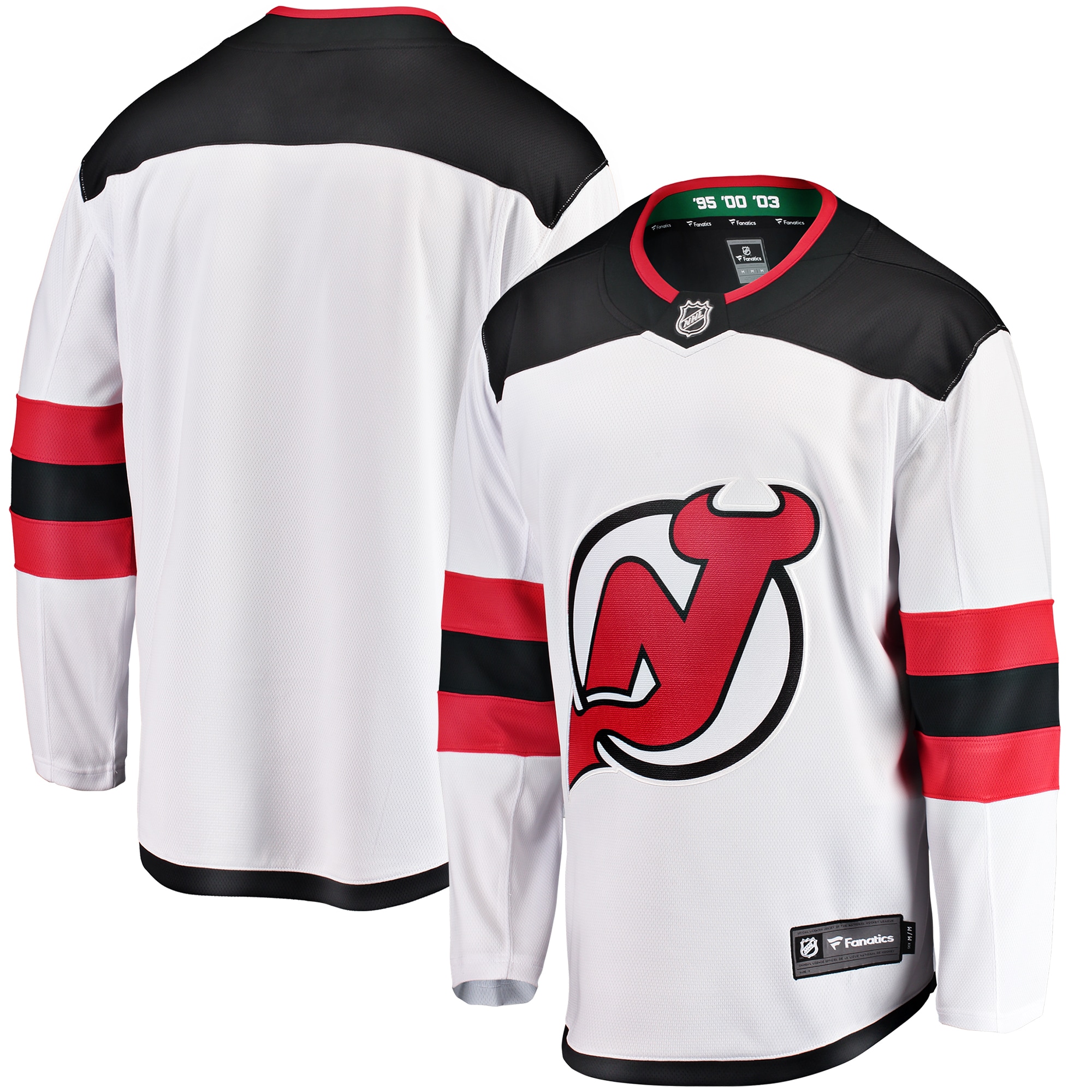 New Jersey Devils Away NHL Jersey - White | FanWearStyle
