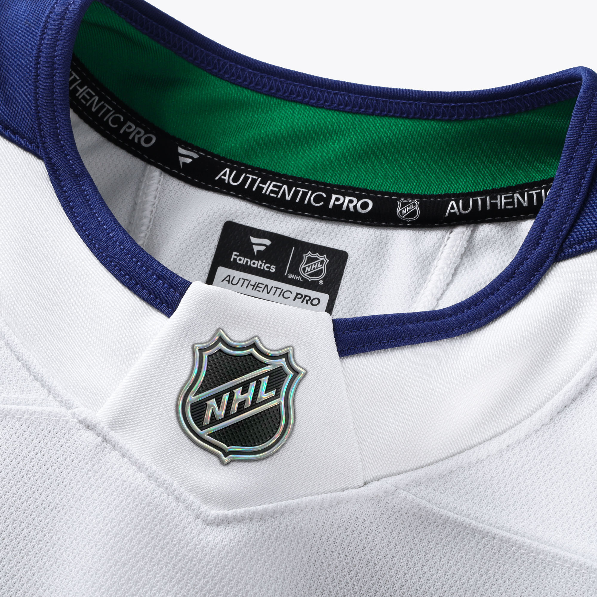 Vancouver Canucks Away Pro Jersey - White - angle 5