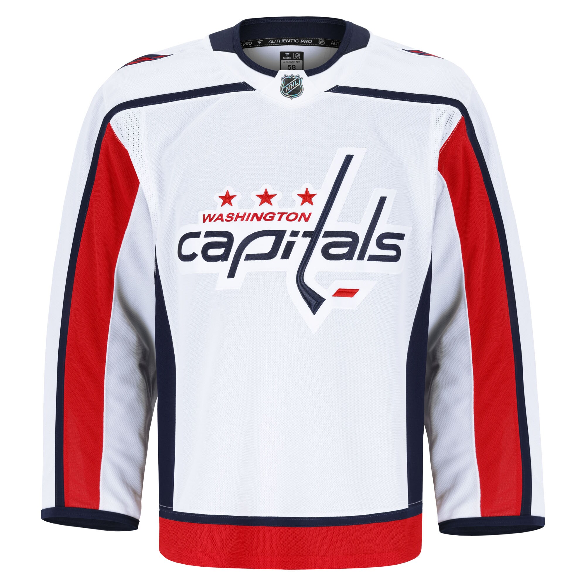 Washington Capitals Away Pro Jersey - White - angle 2
