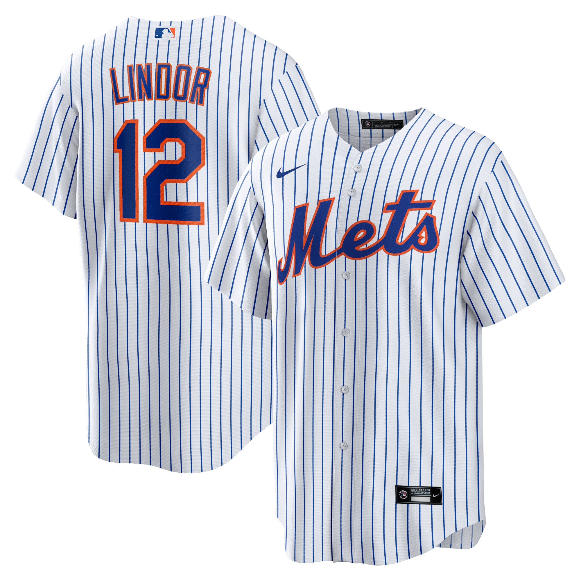 Francisco Lindor Home MLB Jersey - White | FanWearStyle