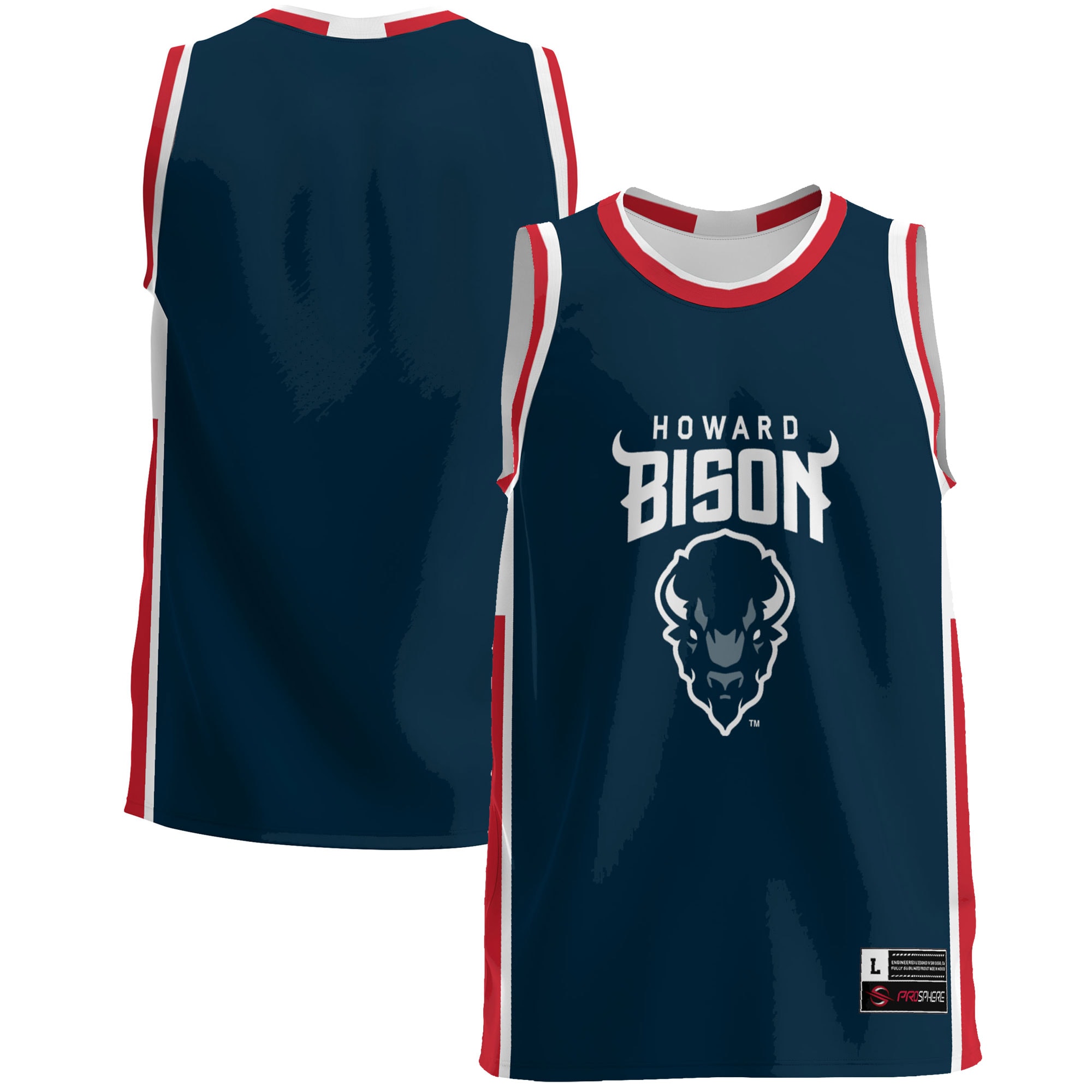 Howard Bison NBA Jersey - Blue | FanWearStyle