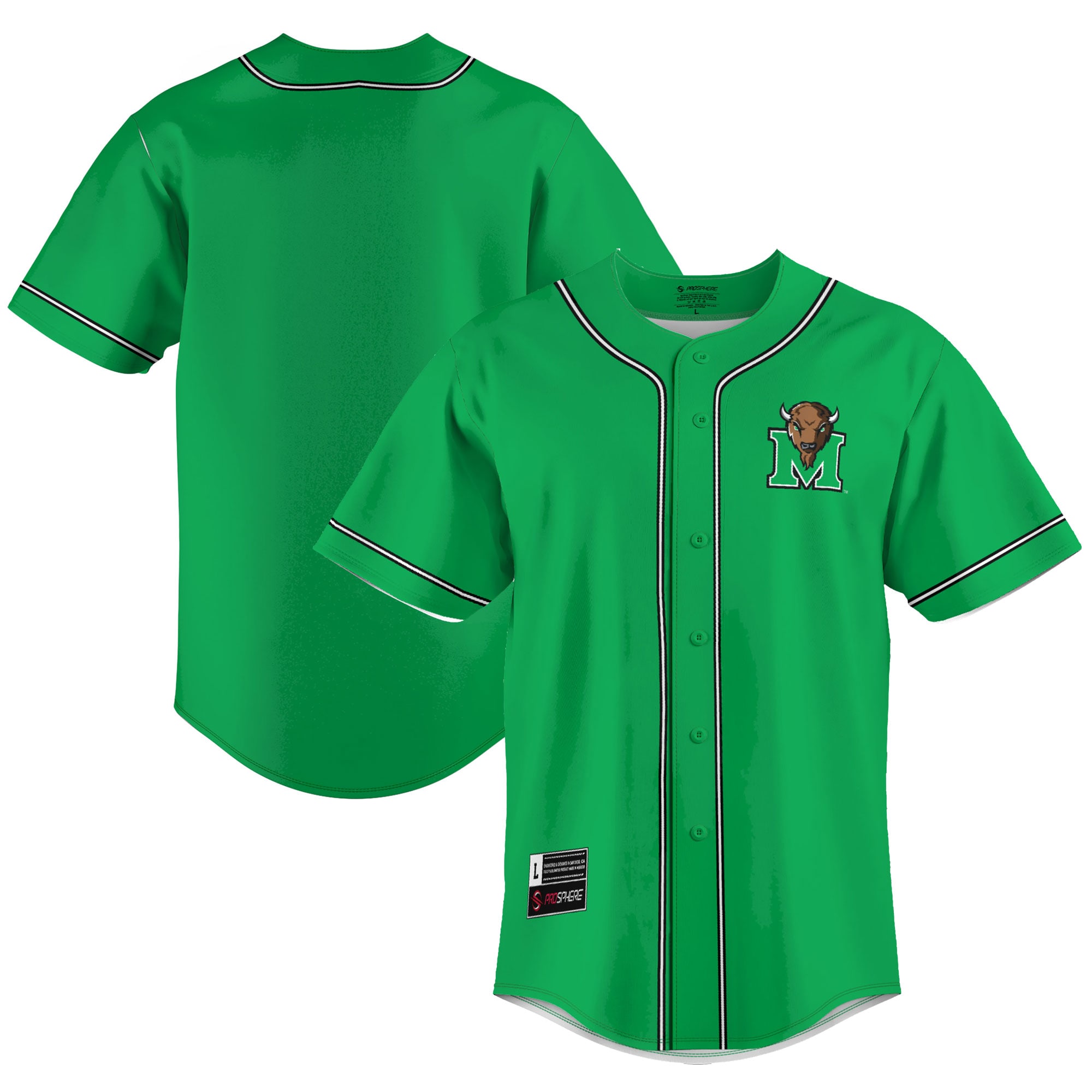 Marshall Thundering Herd MLB Jersey - Green | FanWearStyle