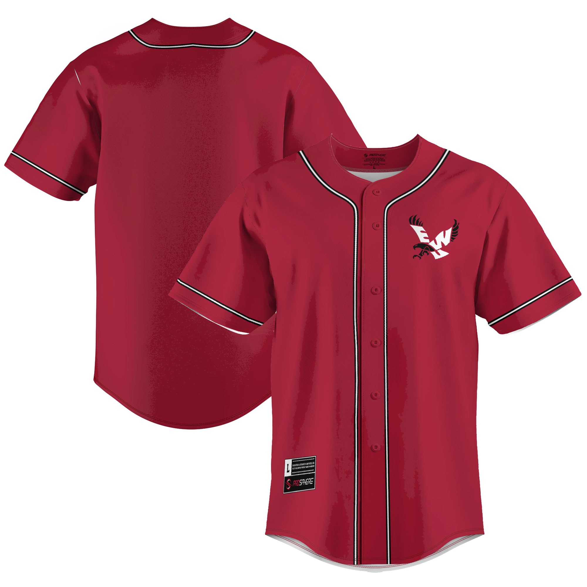 Eastern Washington Eagles MLB Jersey - Red | FanWearStyle