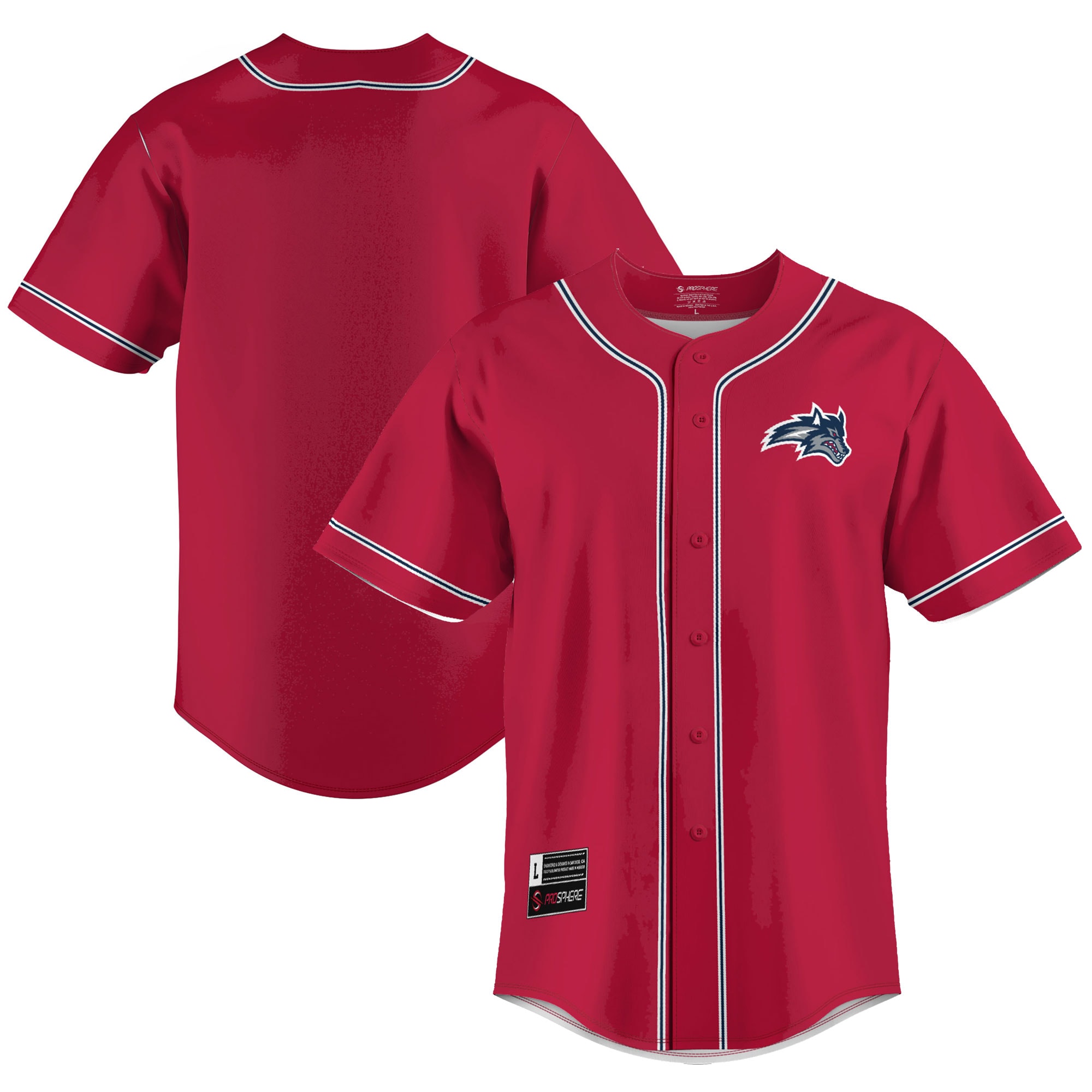 Stony Brook Seawolves MLB Jersey - Red | FanWearStyle