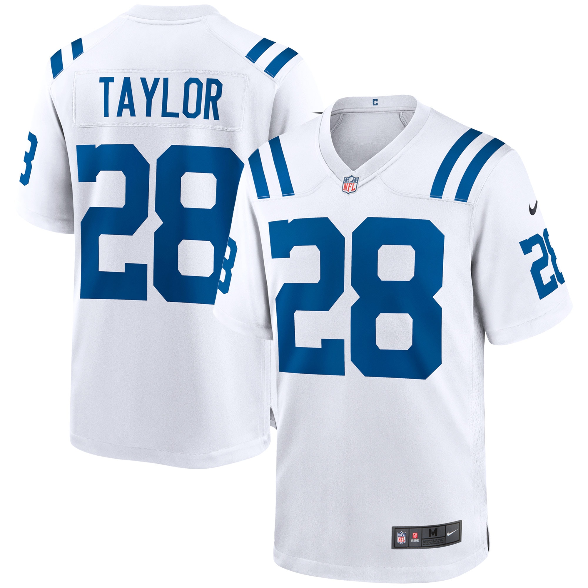 Youth Jonathan Taylor Indianapolis Colts Game Jersey - White | FanWearStyle