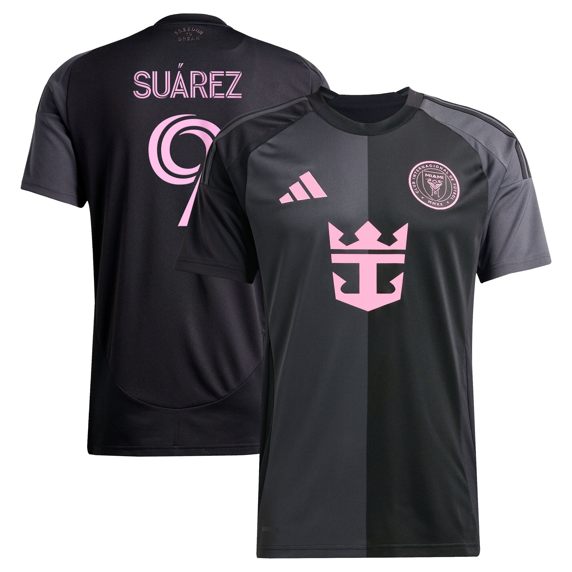 Luis Suarez Inter Miami CF 2025 The Fortitude Kit Replica Player Jersey - Black - angle 2