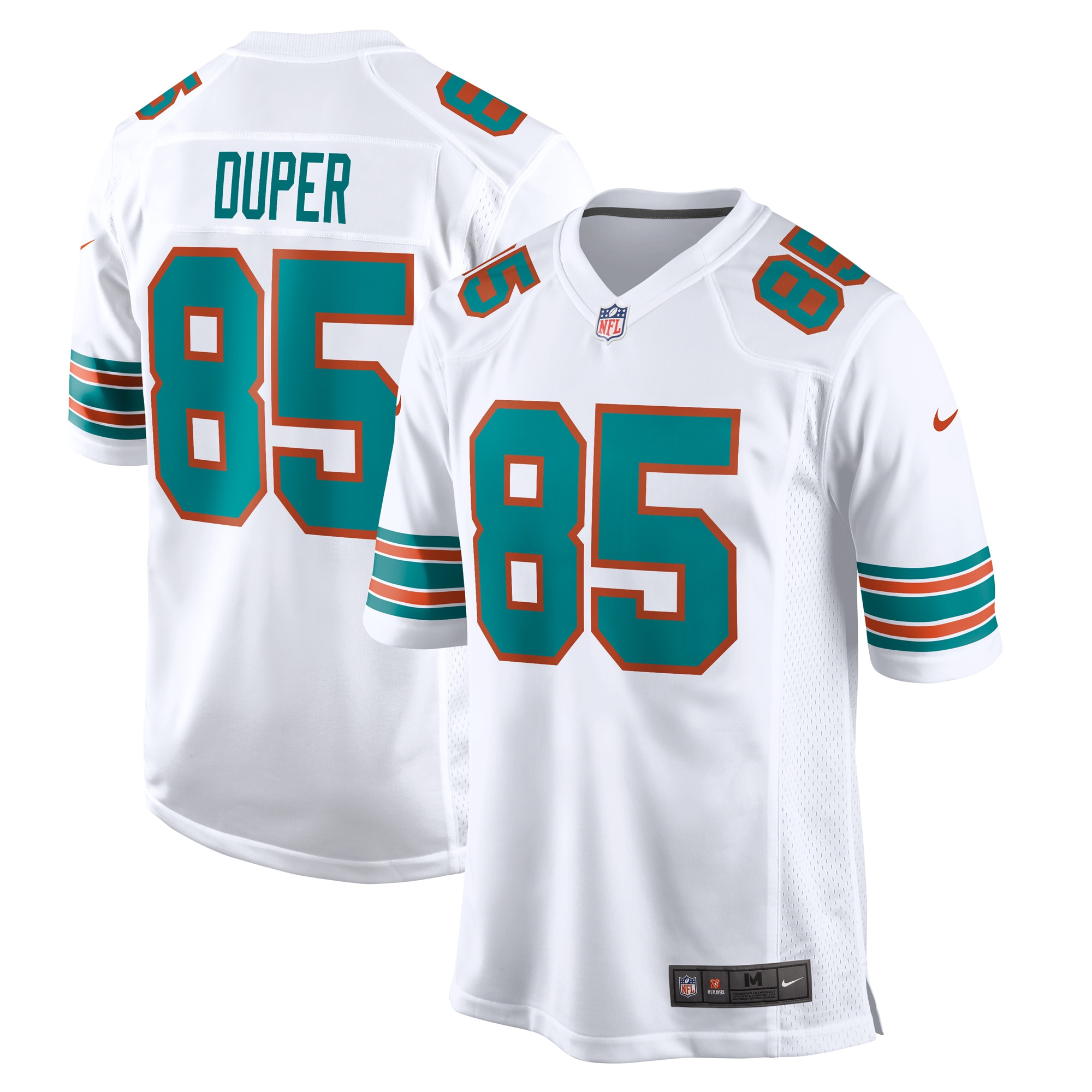 Youth Mark Duper Miami Dolphins Retired Player Jersey - White | FanWearStyle