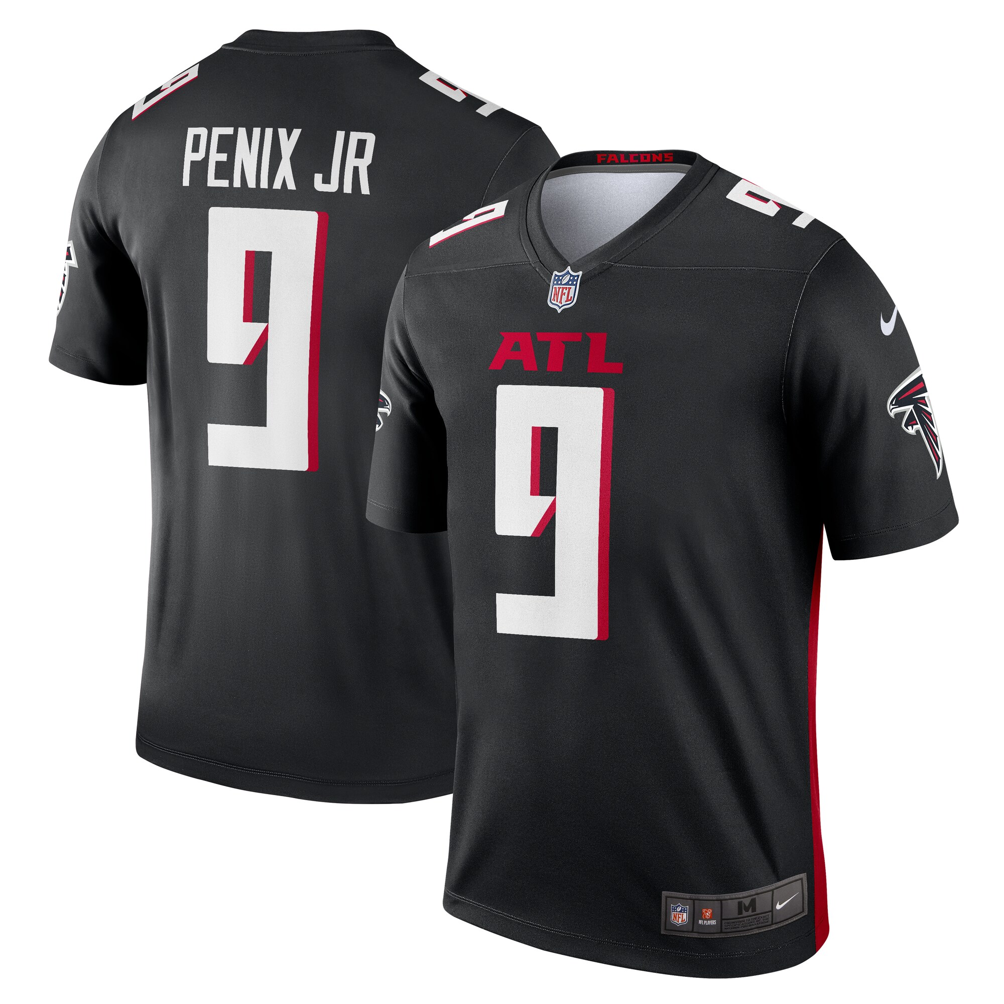 Michael Penix Jr. Atlanta Falcons Legend Player Performance Jersey Top - Black - angle 3