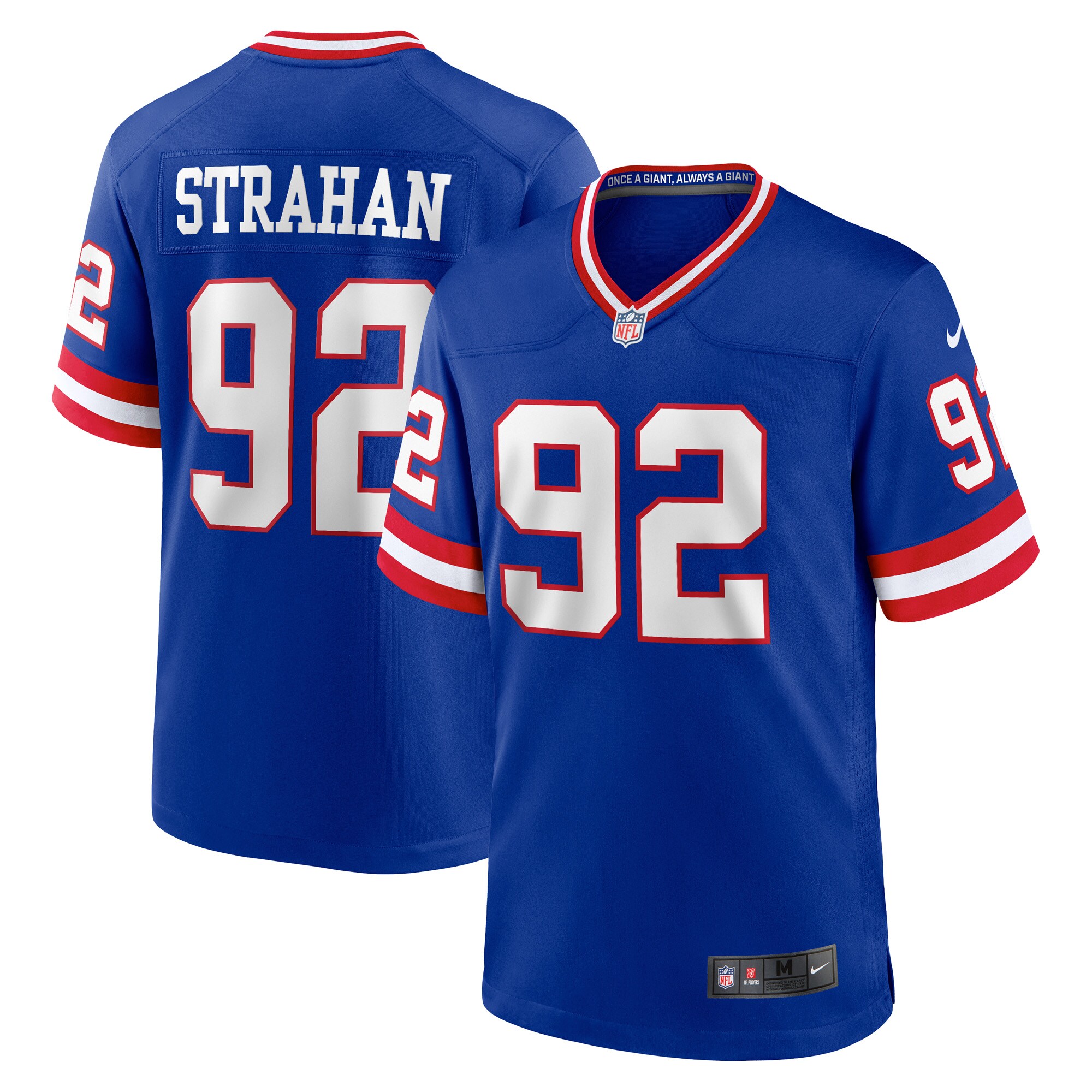 Michael Strahan New York Giants Retired Player Alternate Game Jersey - Royal - angle 3