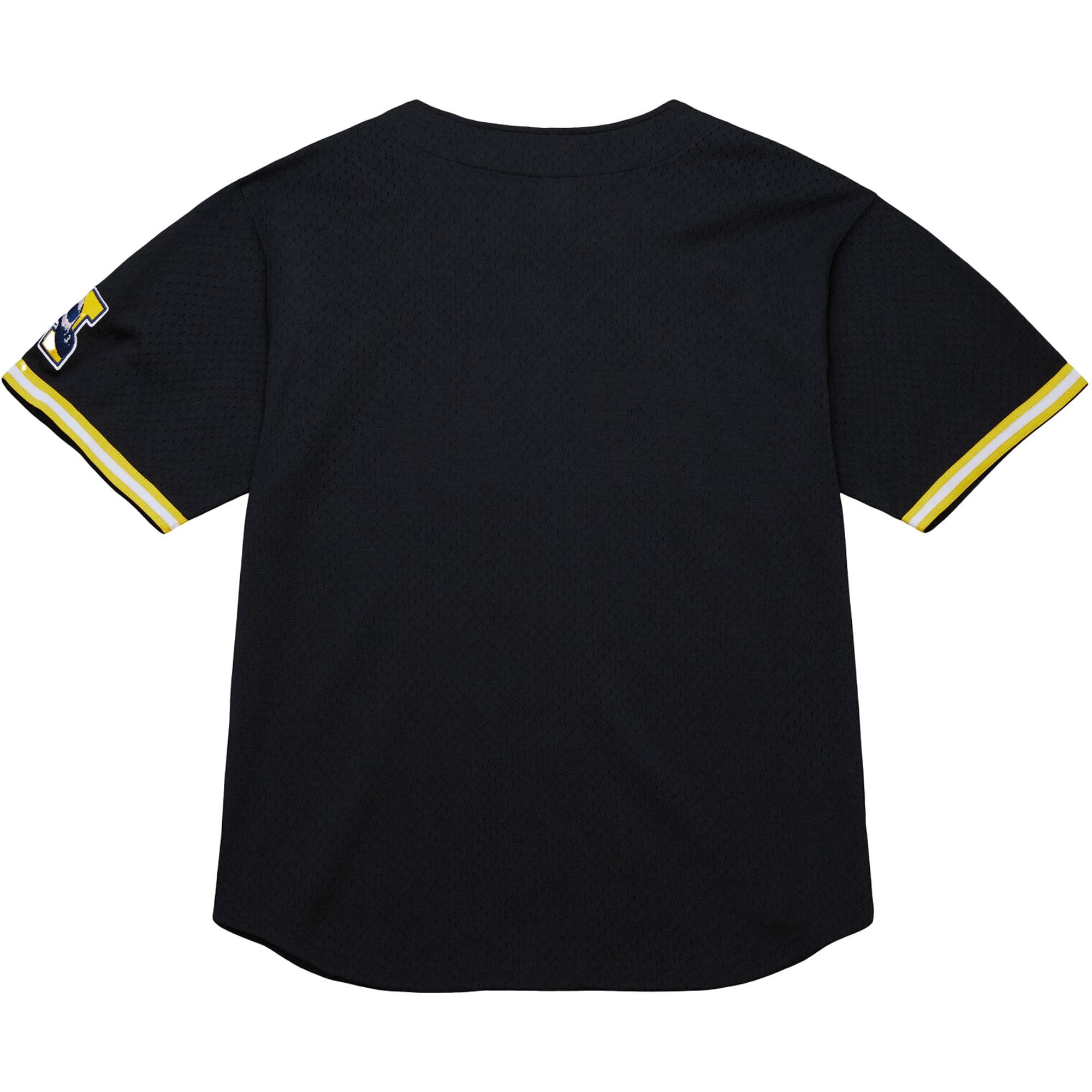 Michigan Wolverines On The Clock Full-Button Fashion Jersey - Black - angle 3