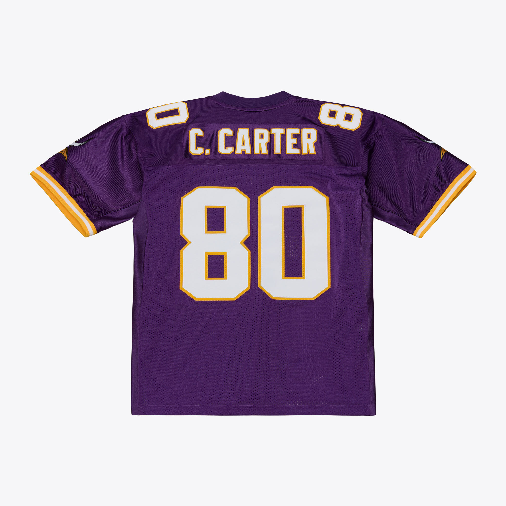 Cris Carter Minnesota Vikings 2001 Throwback Jersey - Purple - angle 2