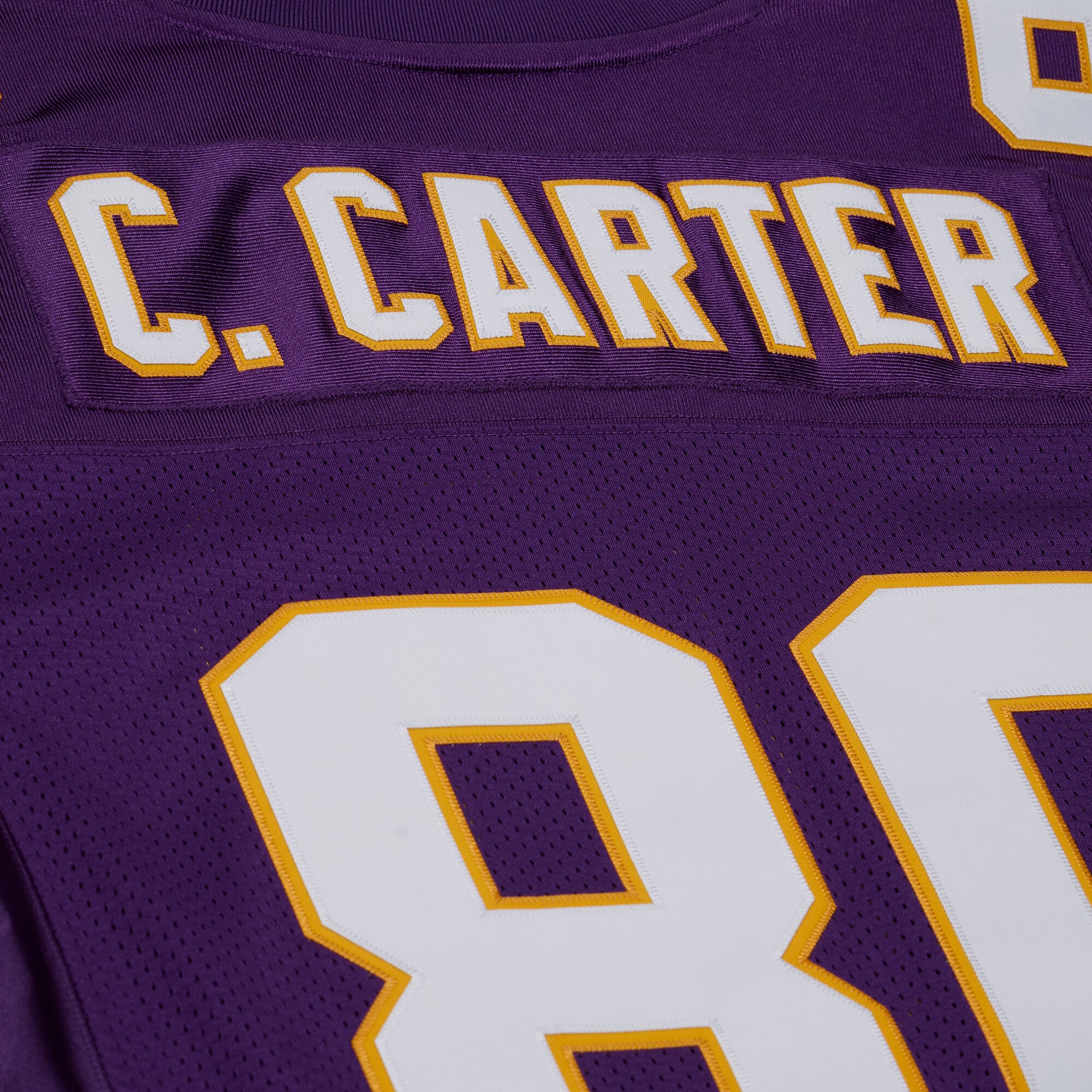 Cris Carter Minnesota Vikings 2001 Throwback Jersey - Purple - angle 8