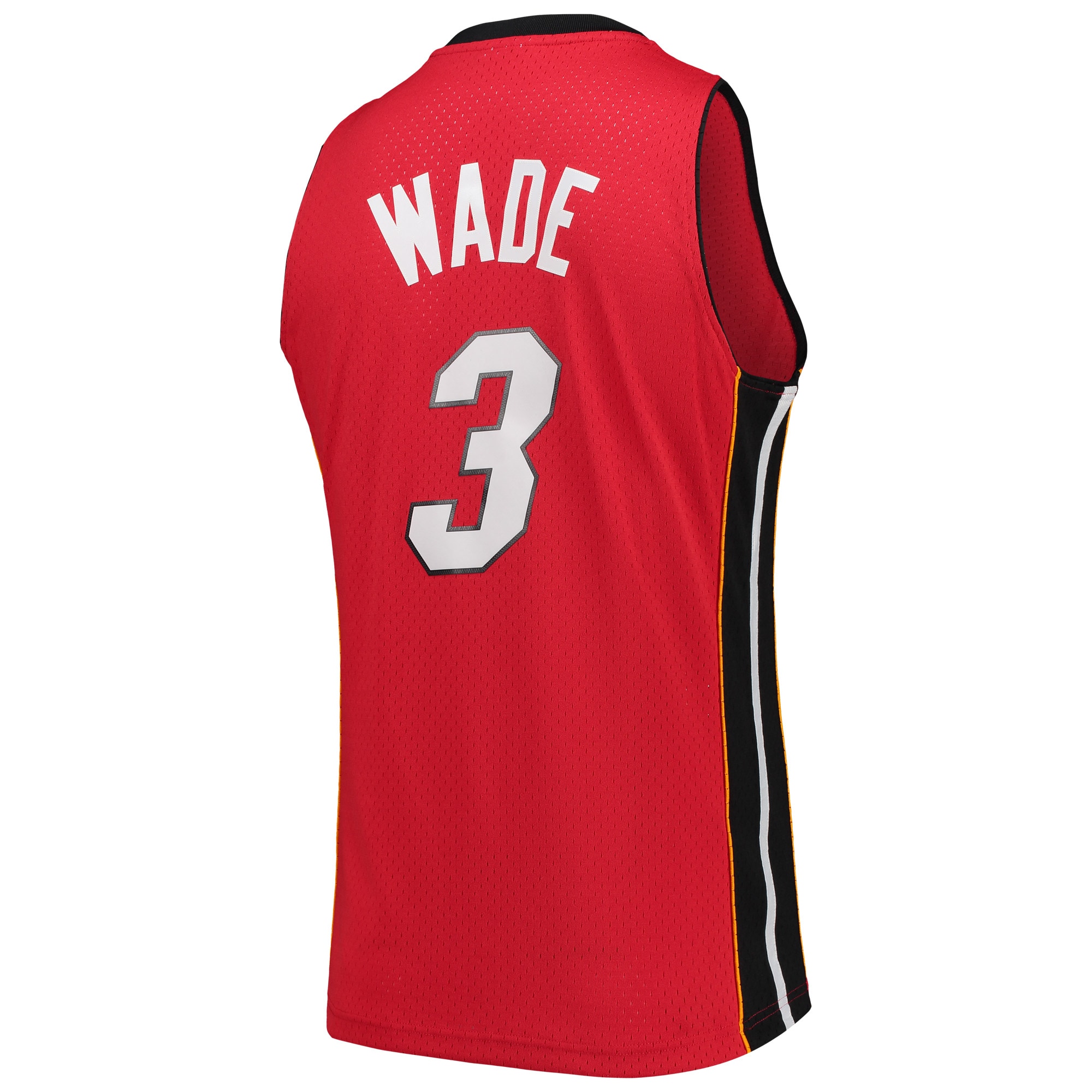 Dwyane Wade Miami Heat Hardwood Classics Swingman Jersey - Red - angle 3