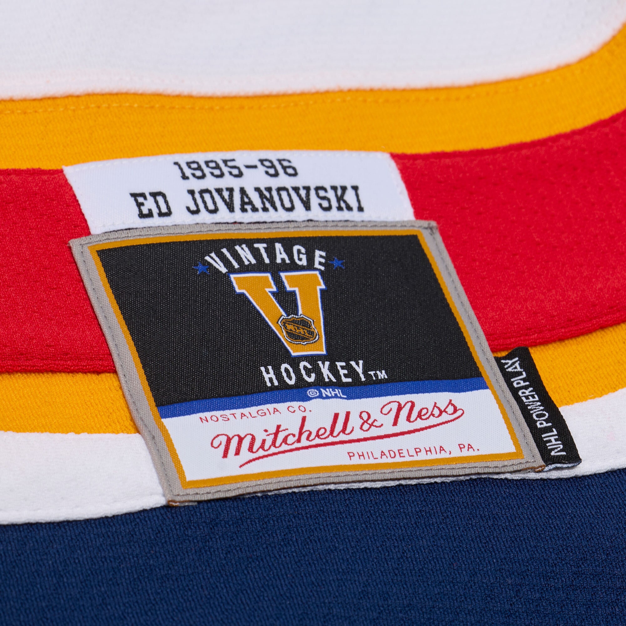 Ed Jovanovski Florida Panthers 1996 Power Play Jersey - White - angle 3