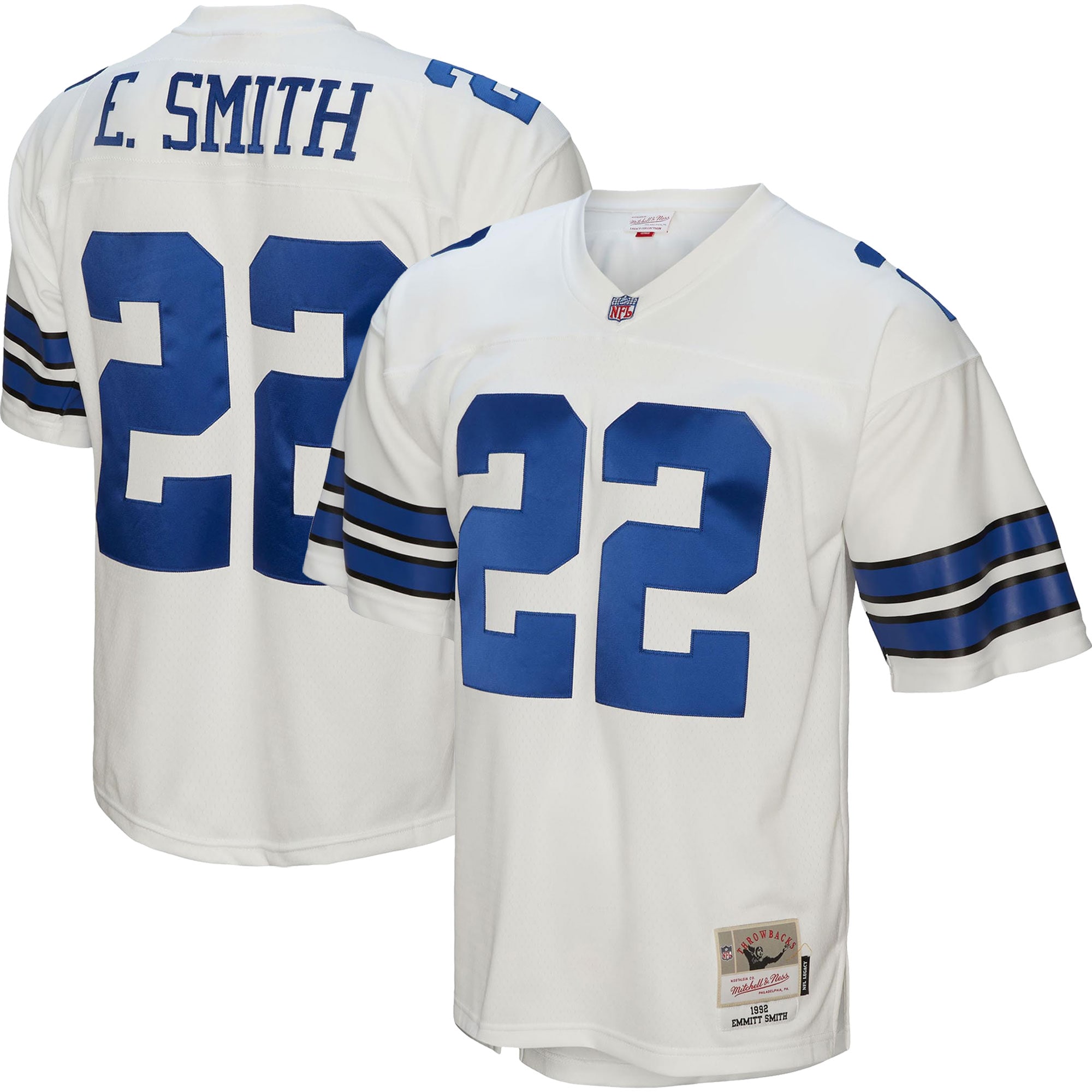 Youth Emmitt Smith Dallas Cowboys Legacy Replica Jersey - White | FanWearStyle