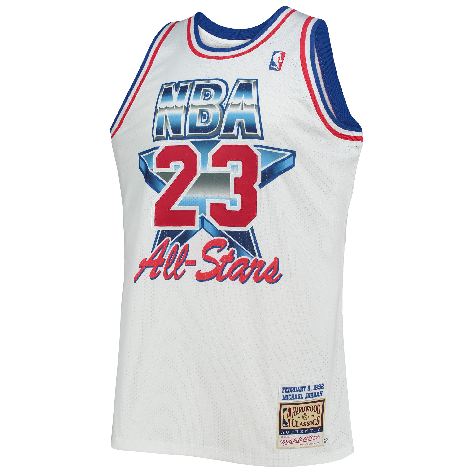 Michael Jordan Eastern Conference Hardwood Classics 1992 NBA All-Star Game Jersey - White - angle 2