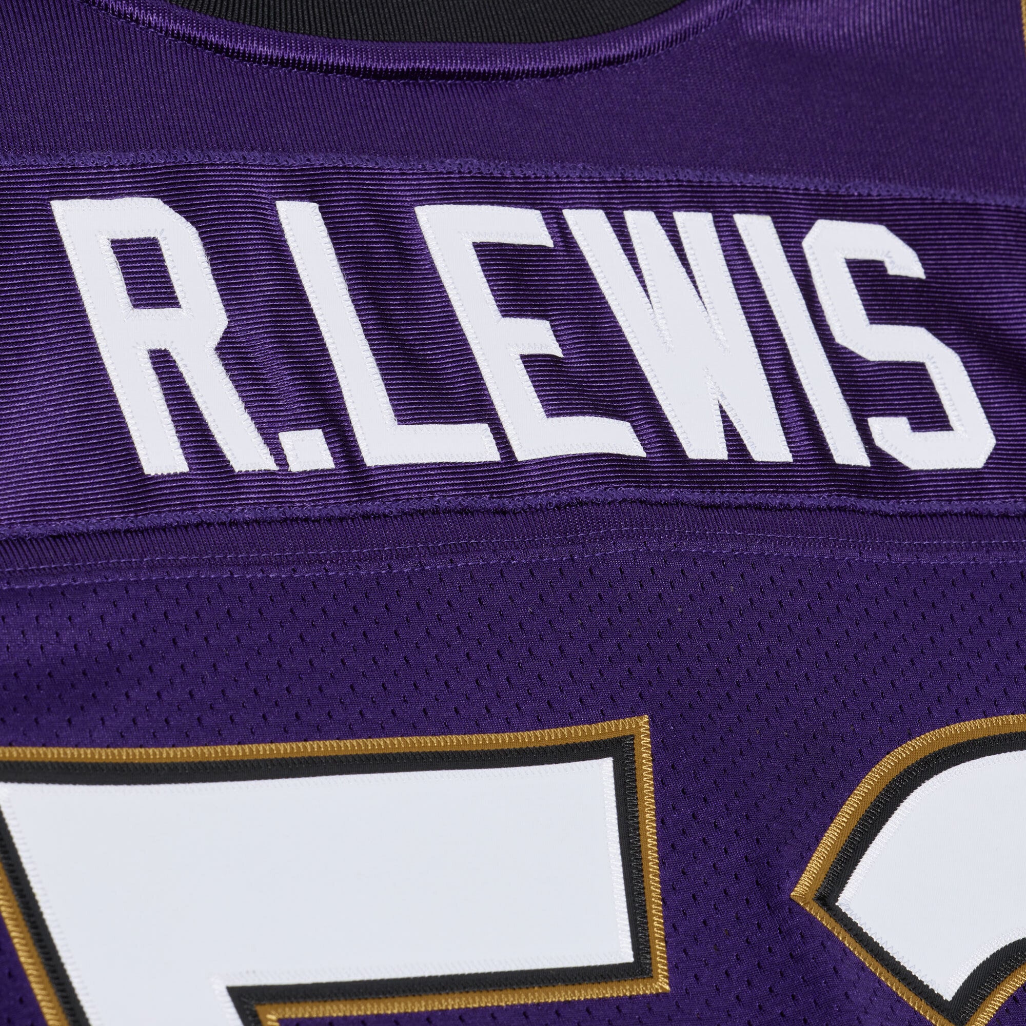 Ray Lewis Baltimore Ravens 1996 Throwback Jersey - Purple - angle 8