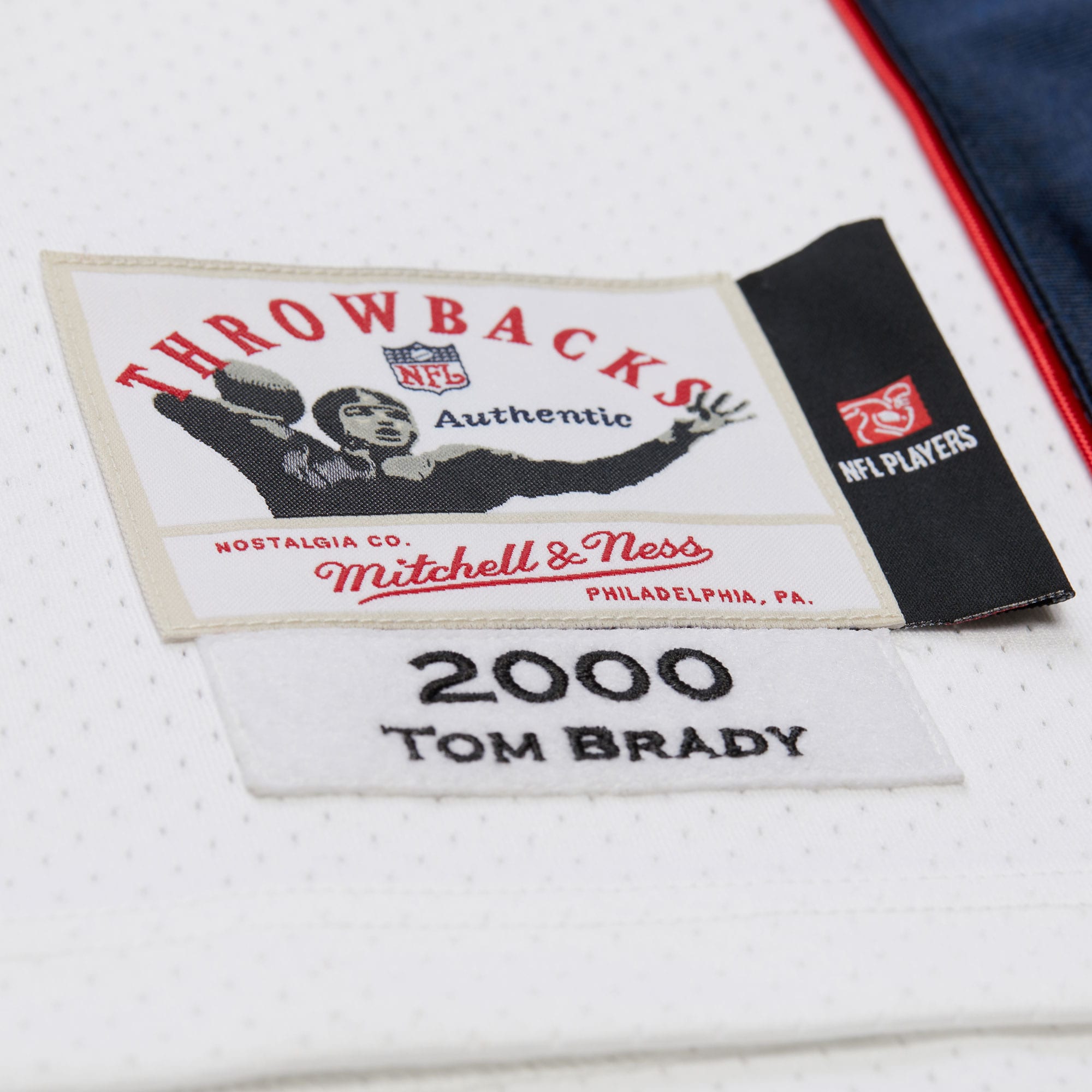 Tom Brady New England Patriots 2000 Jersey - White - angle 7