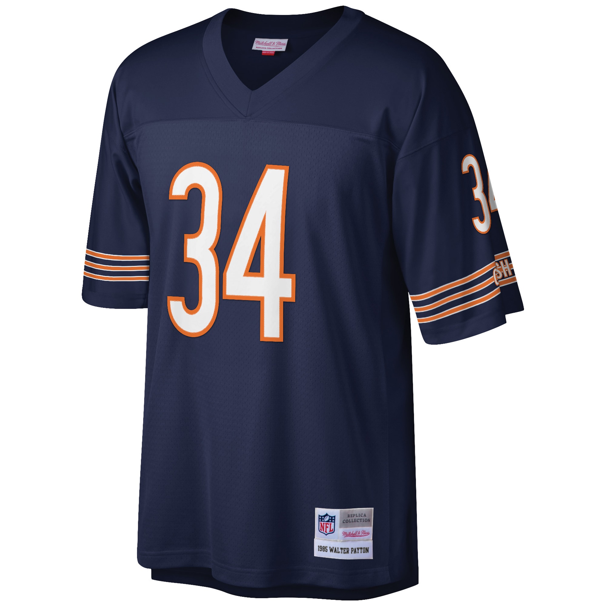 Walter Payton Chicago Bears Big & Tall 1985 Retired Player Replica Jersey - Navy - angle 2