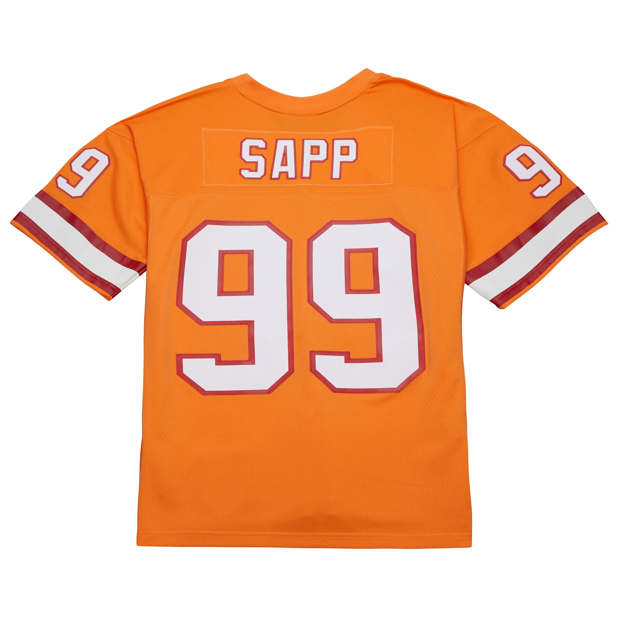 Warren Sapp Tampa Bay Buccaneers 1995 Legacy Replica Jersey - Orange - angle 3