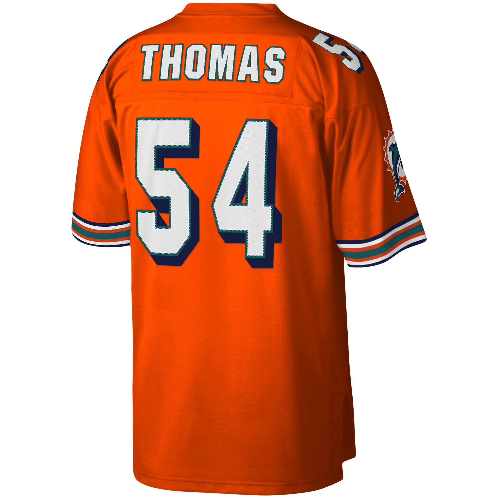 Zach Thomas Miami Dolphins Legacy Replica Jersey - Orange - angle 4