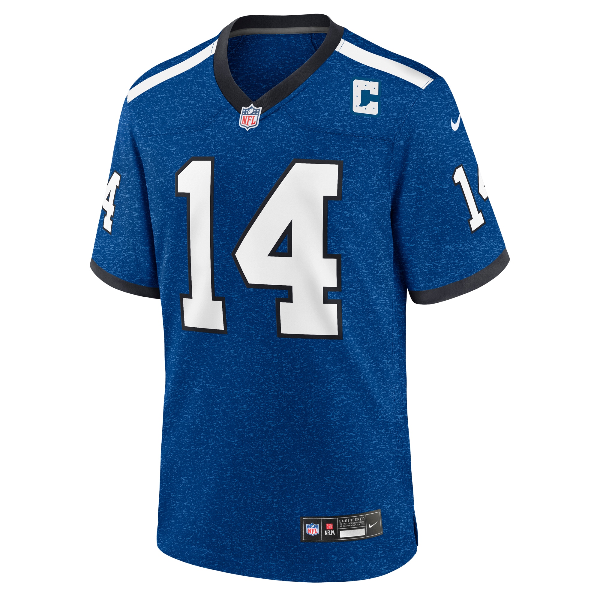 Alec Pierce Indianapolis Colts Alternate Game Jersey - Blue - angle 4