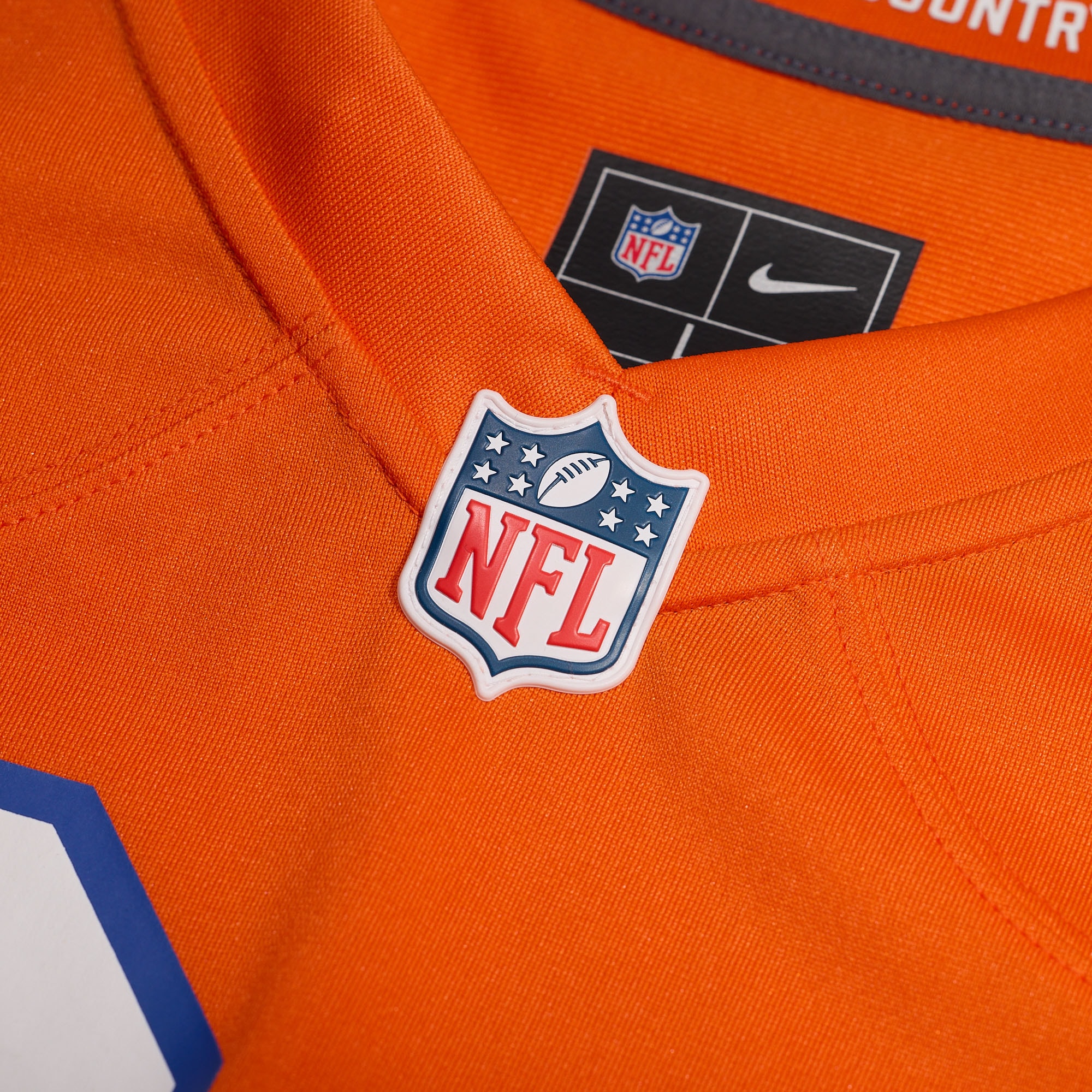 Denver Broncos Mile High Collection 1977 Throwback Custom Game Jersey - Orange - angle 6