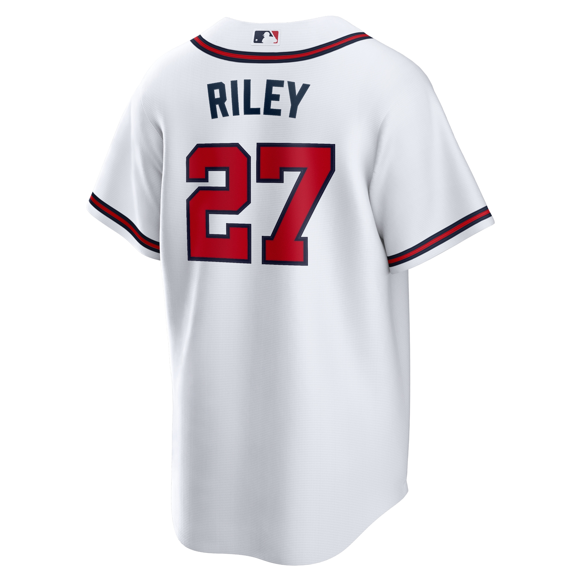 Austin Riley Atlanta Braves Home Replica Player Jersey - White - angle 5