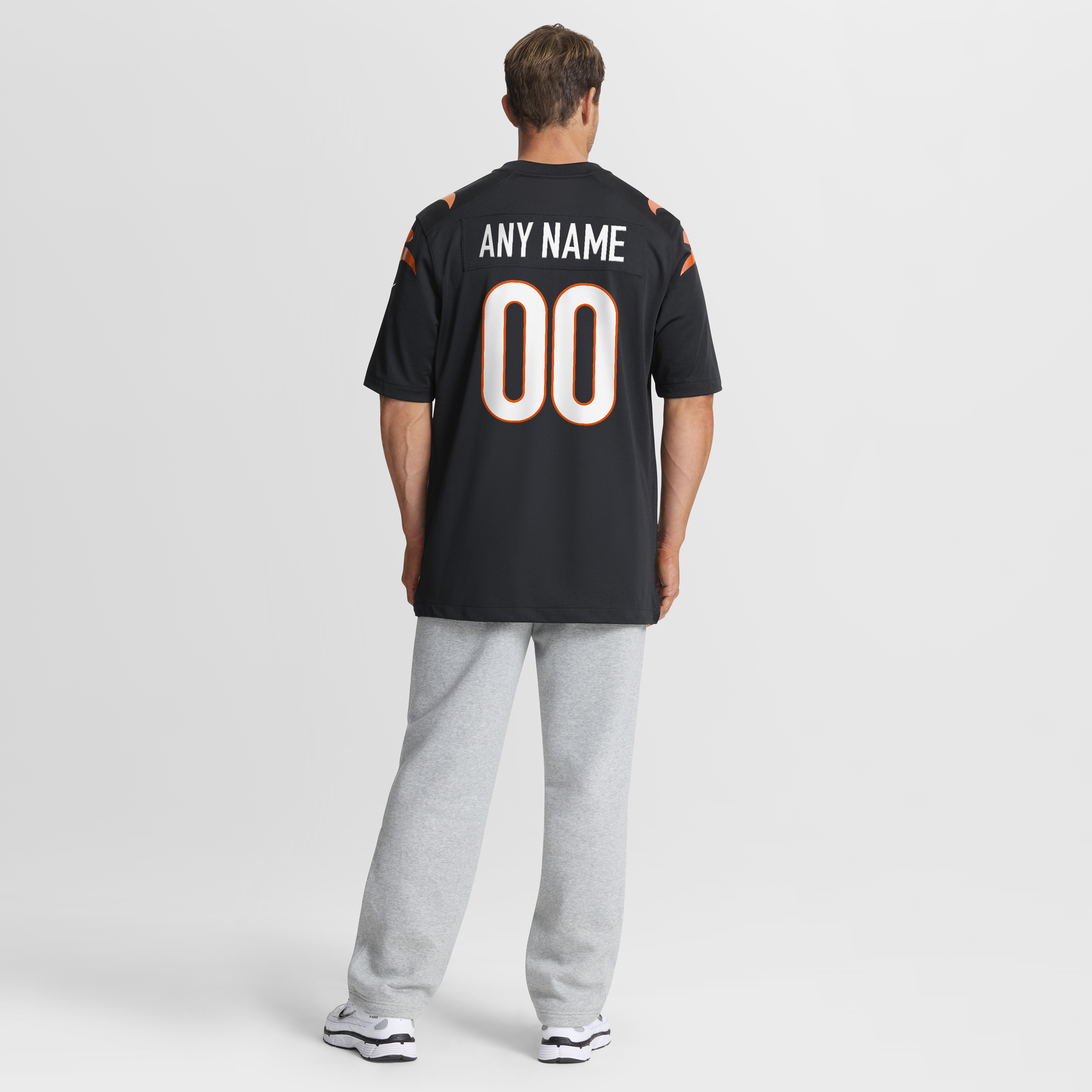 Cincinnati Bengals Game Custom Jersey - Black - angle 10