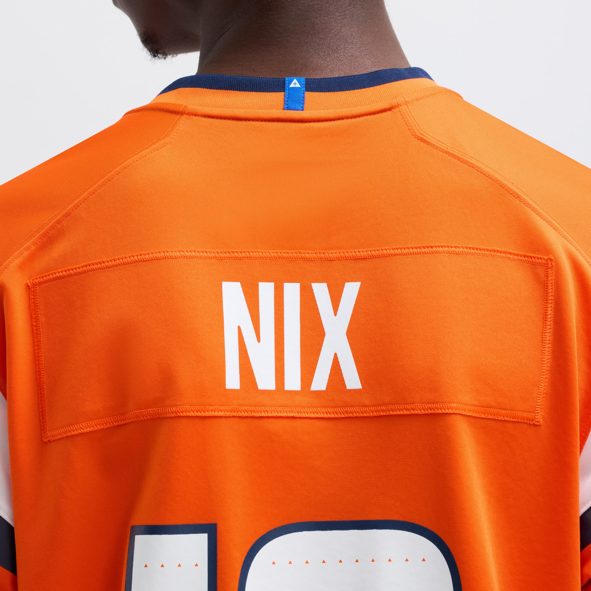 Bo Nix Denver Broncos Player Game Jersey - Orange - angle 10